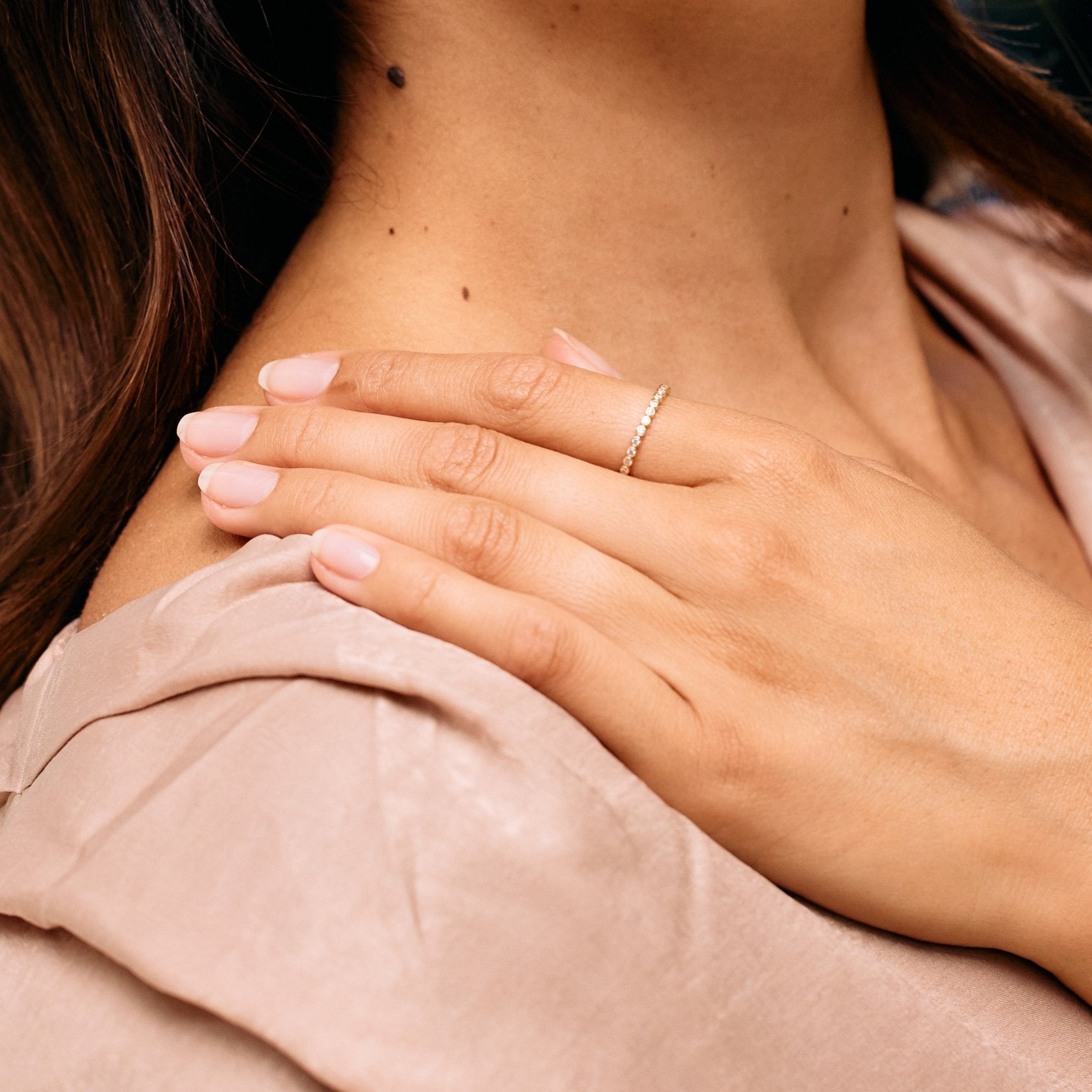 14K Gold Aurora Gemstone Ring