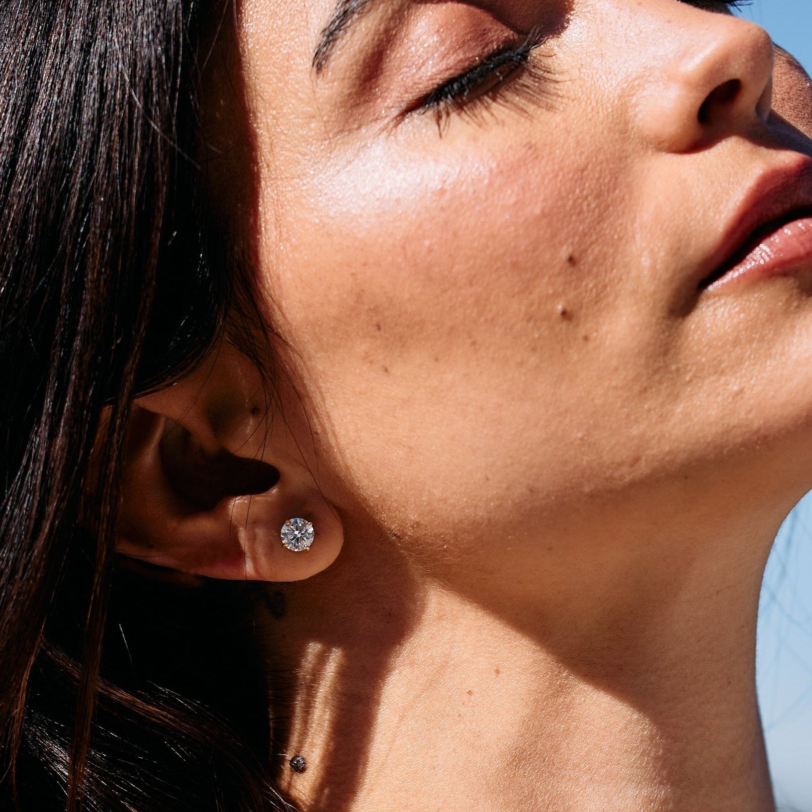 14K Gold Vivienne Brilliant Stud Earrings