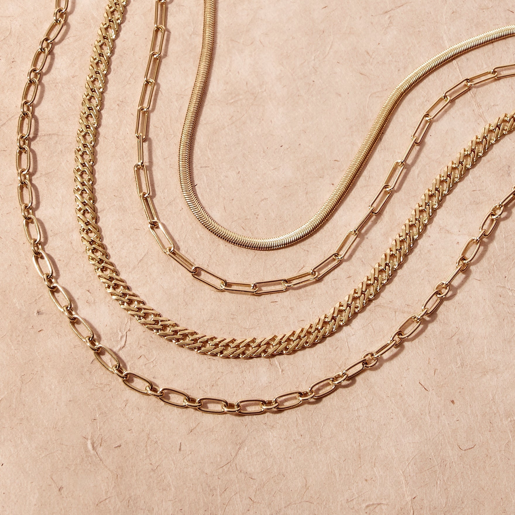 14K Gold Aurelle Paperclip Necklace