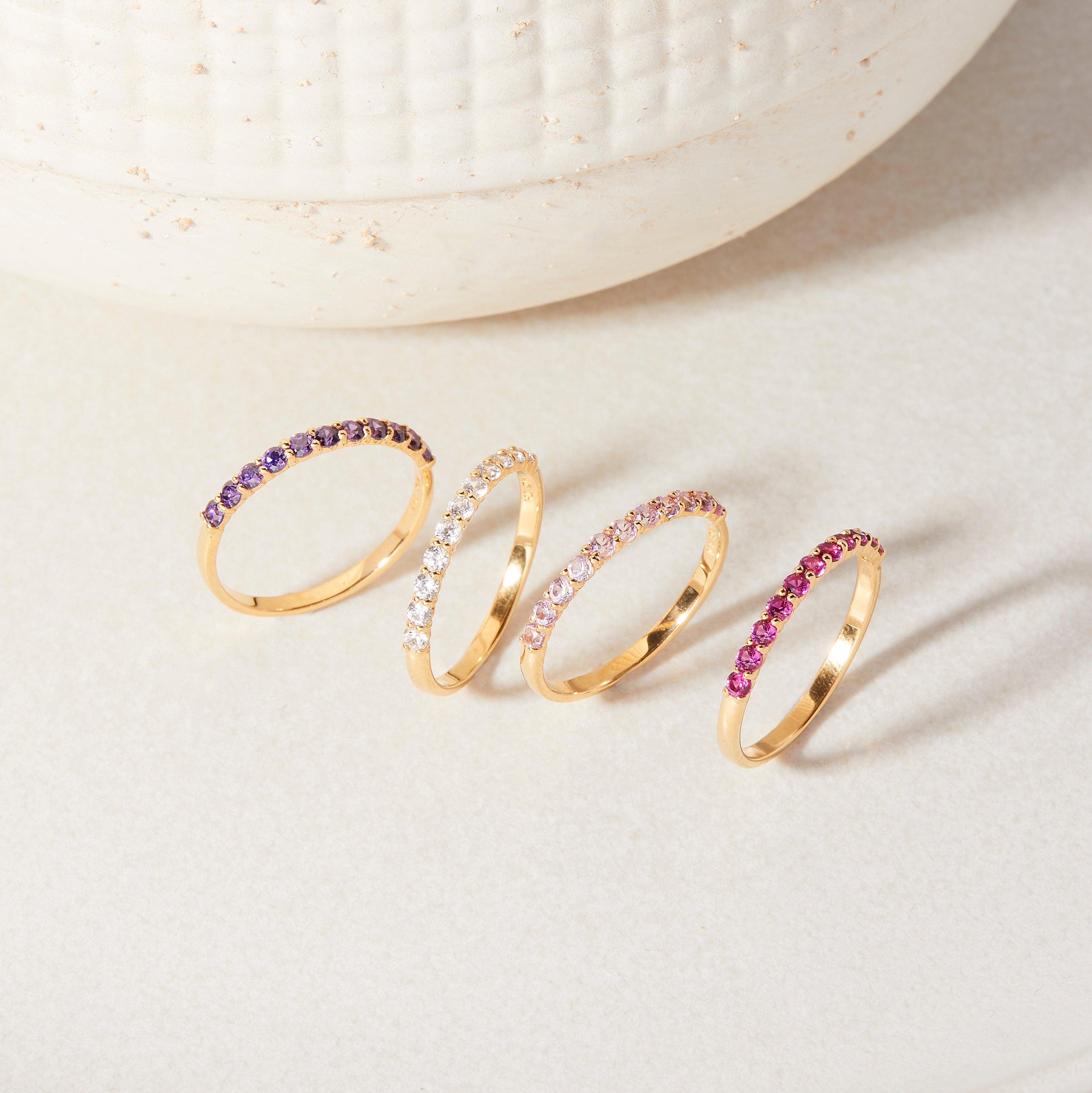 Zara Vermeil Birthstone Ring