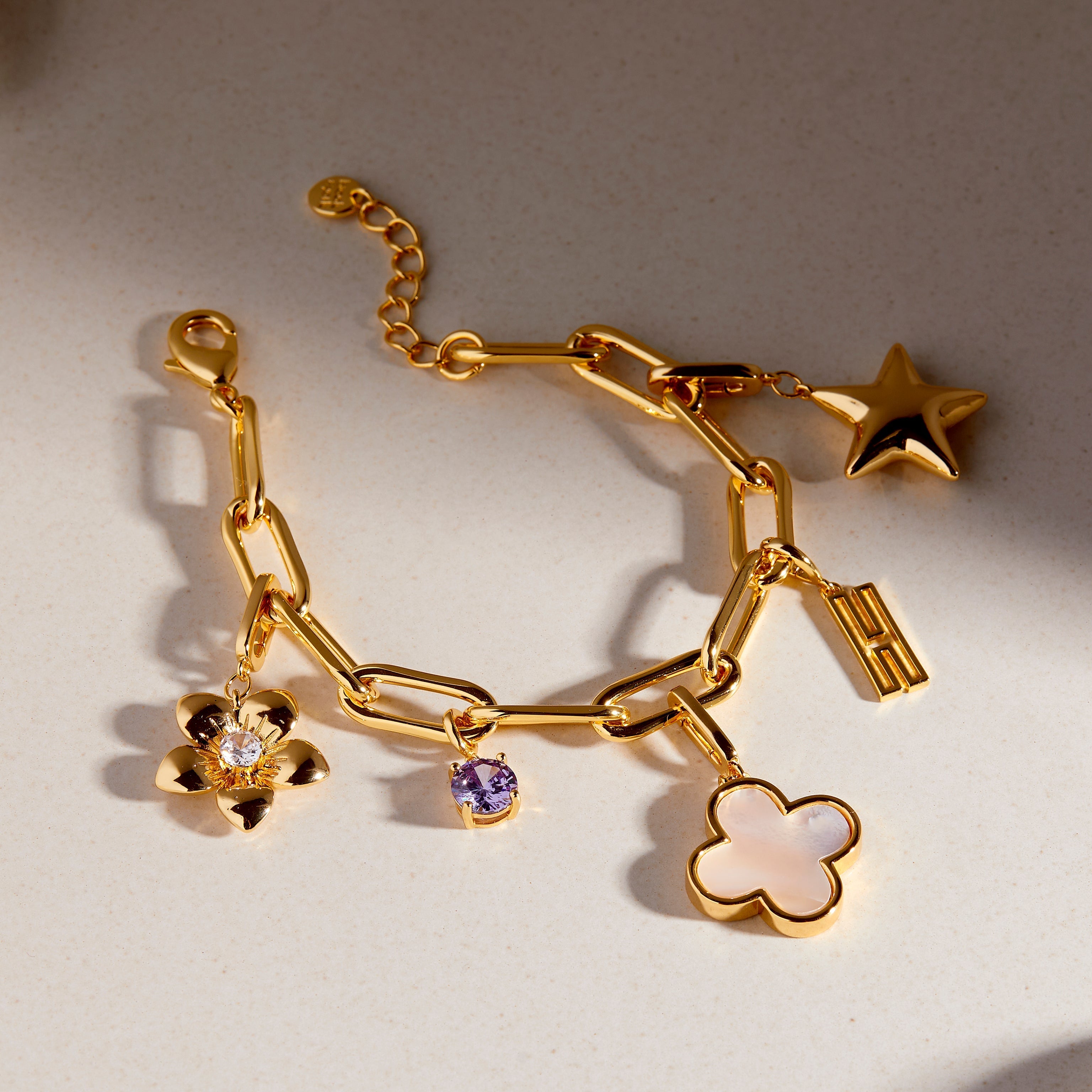 14K Gold Nova Star Charm