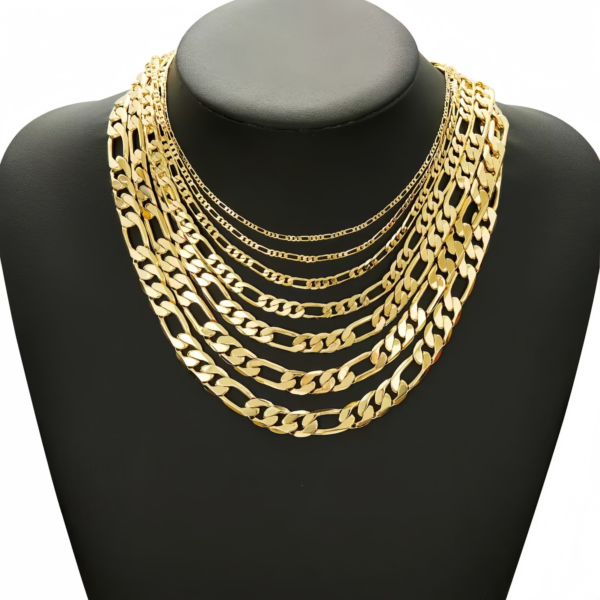 14K Gold Classic Figaro Chain