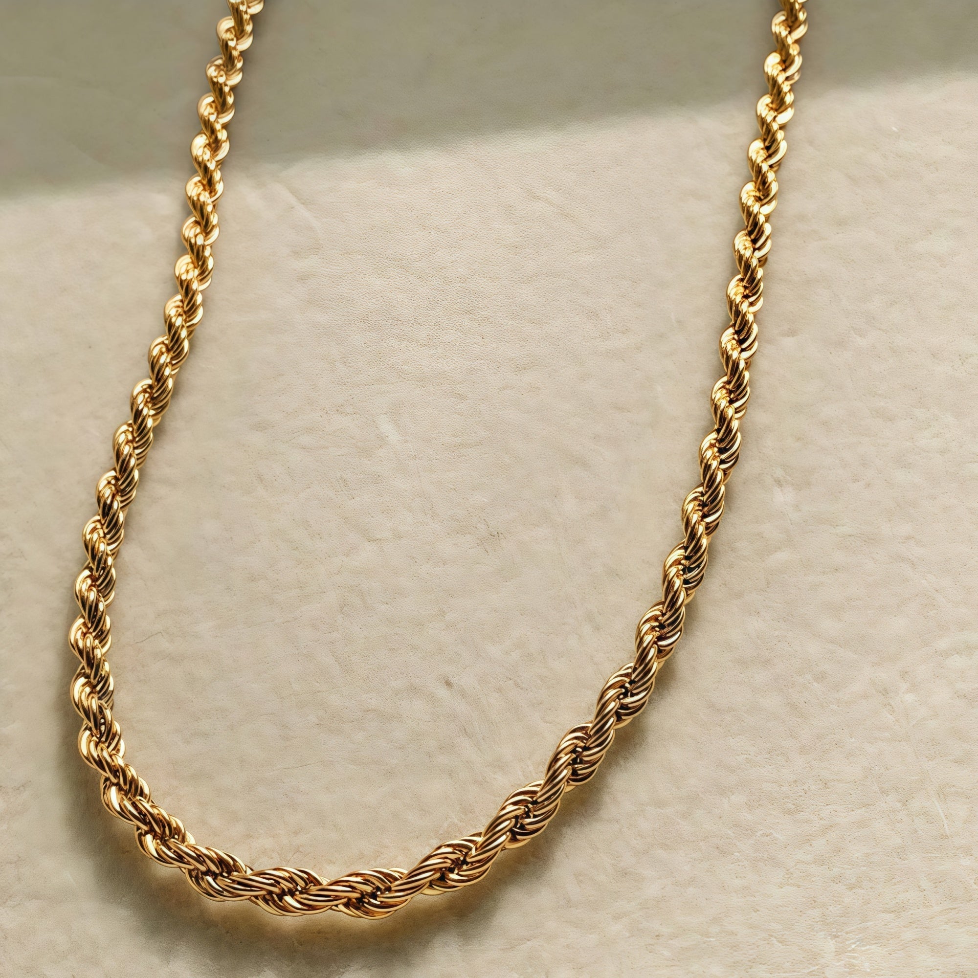 14K Gold Petal Twist Chain