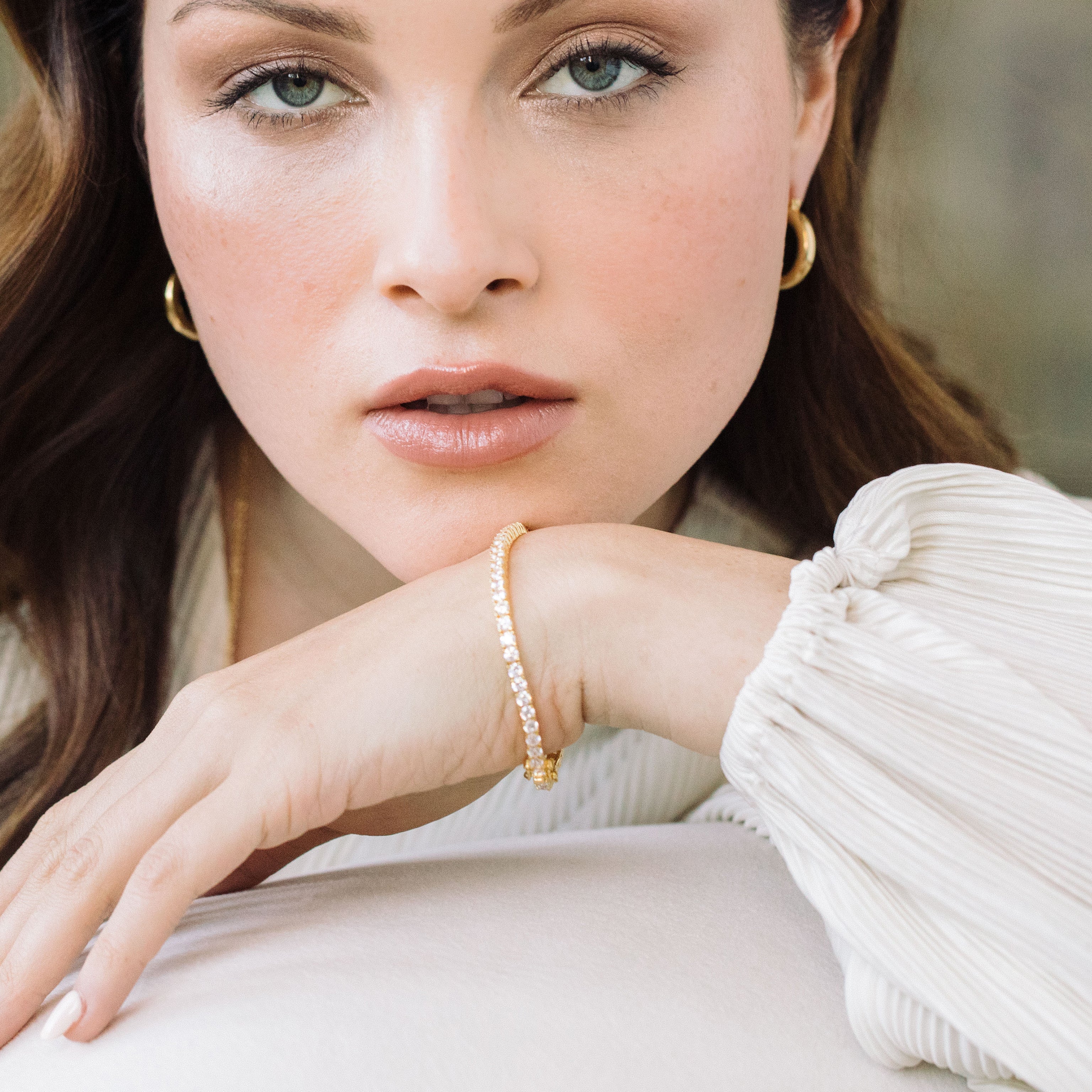 14K Gold Evelina Tennis Bracelet