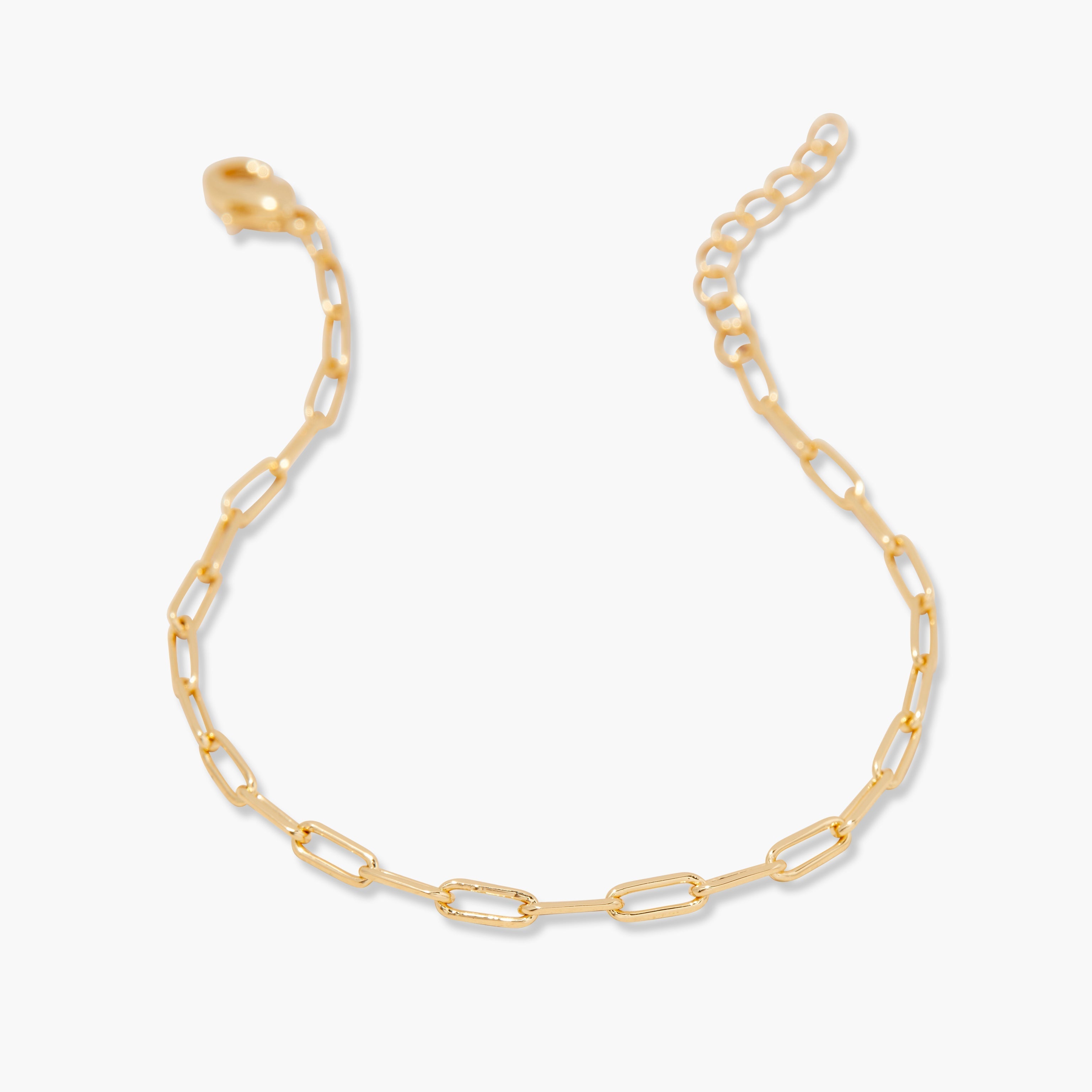 14K Gold Amélie Mini Paperclip Bracelet