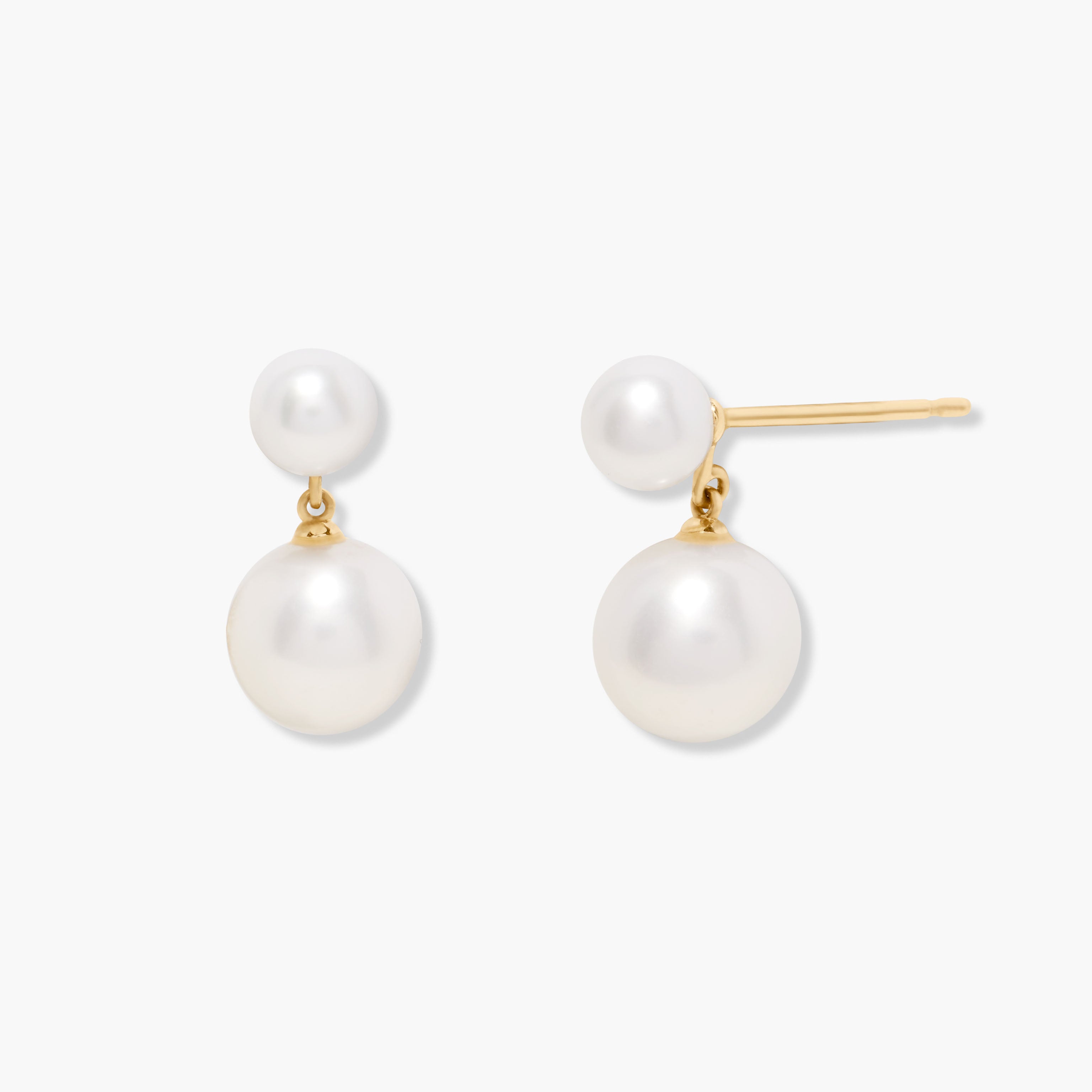 14K Gold Aurelle Pearl Drop Earrings