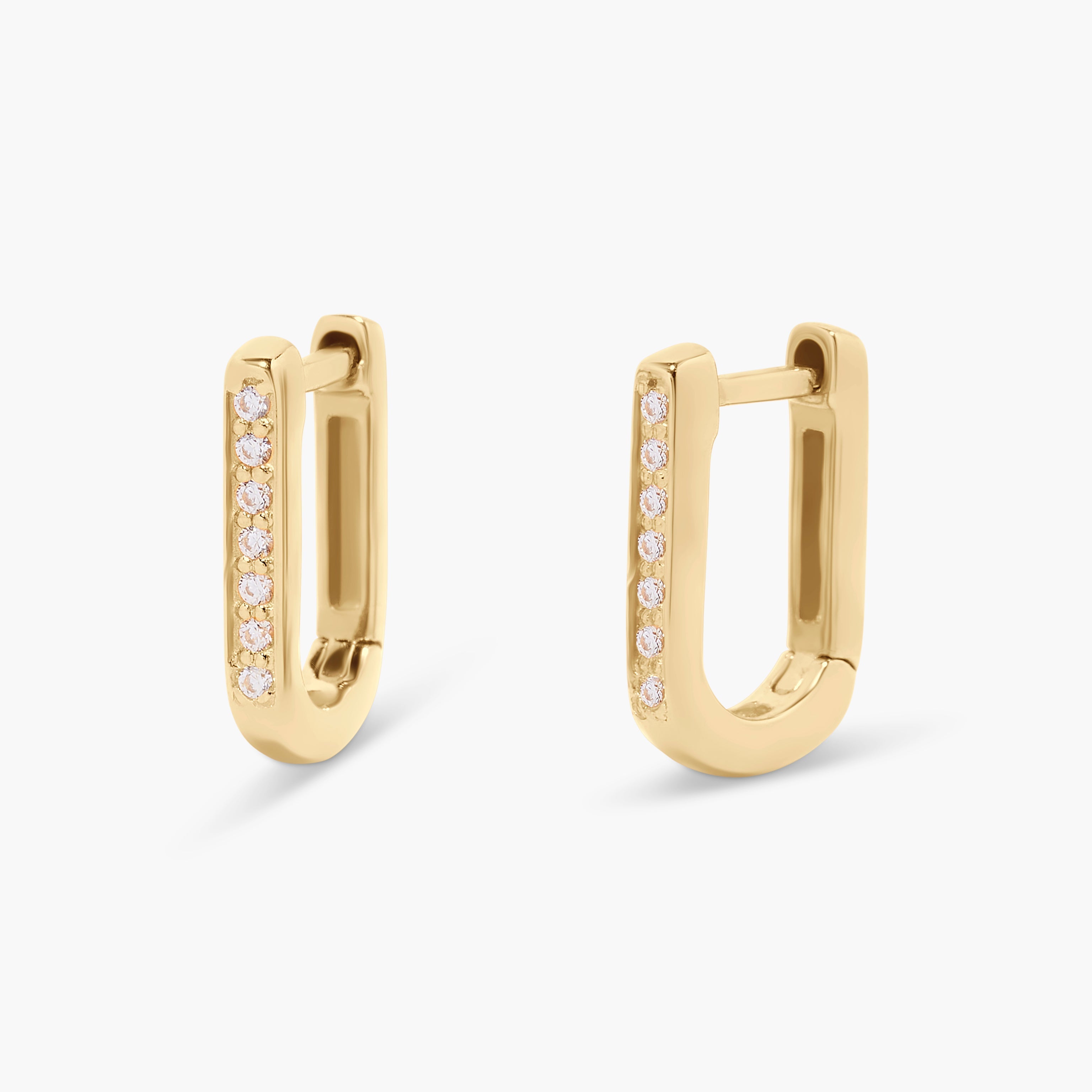 14K Gold Liora Sparkle Huggies