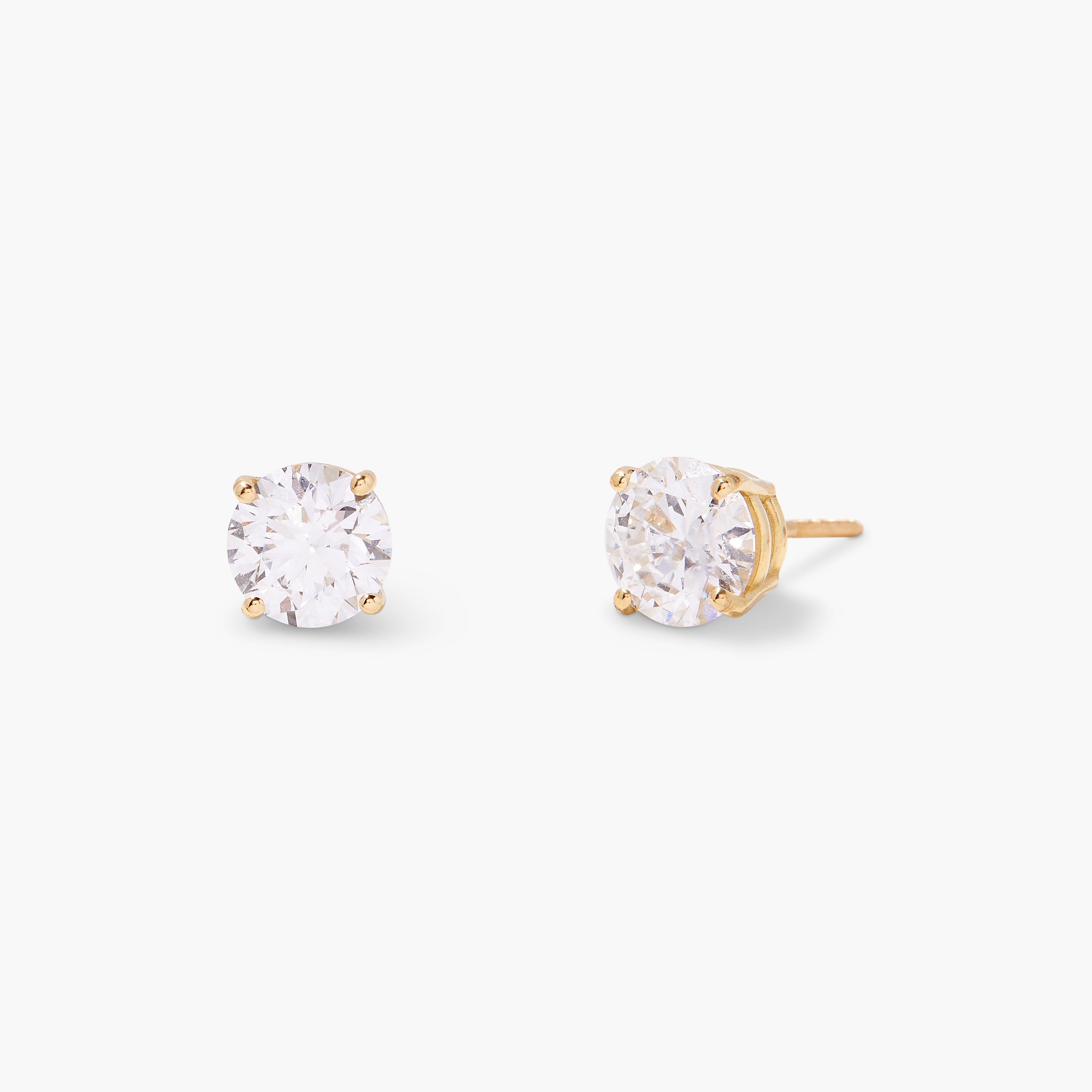 14K Gold Vivienne Brilliant Stud Earrings