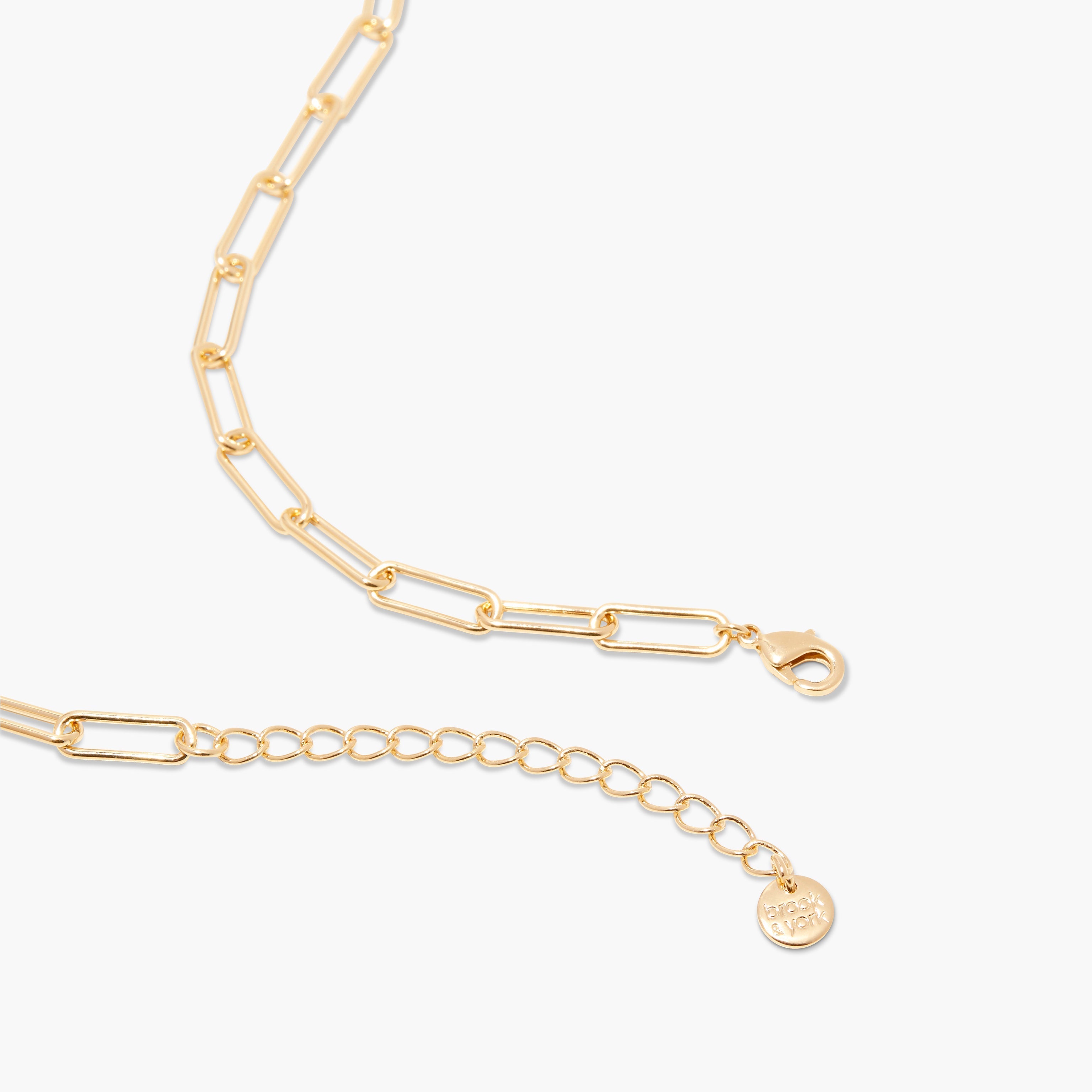 14K Gold Aurelle Paperclip Necklace