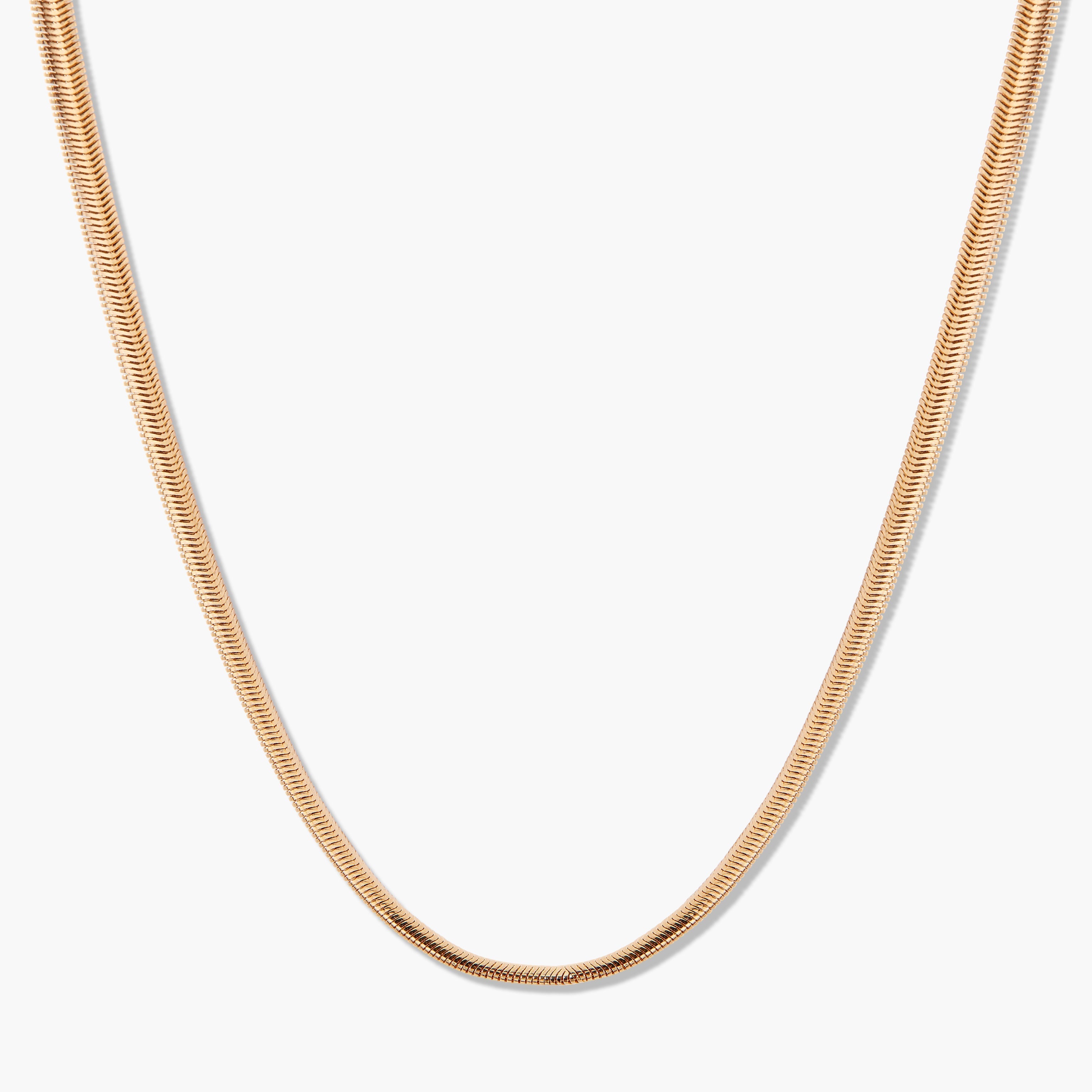 14K Gold Aurelle Herringbone Choker