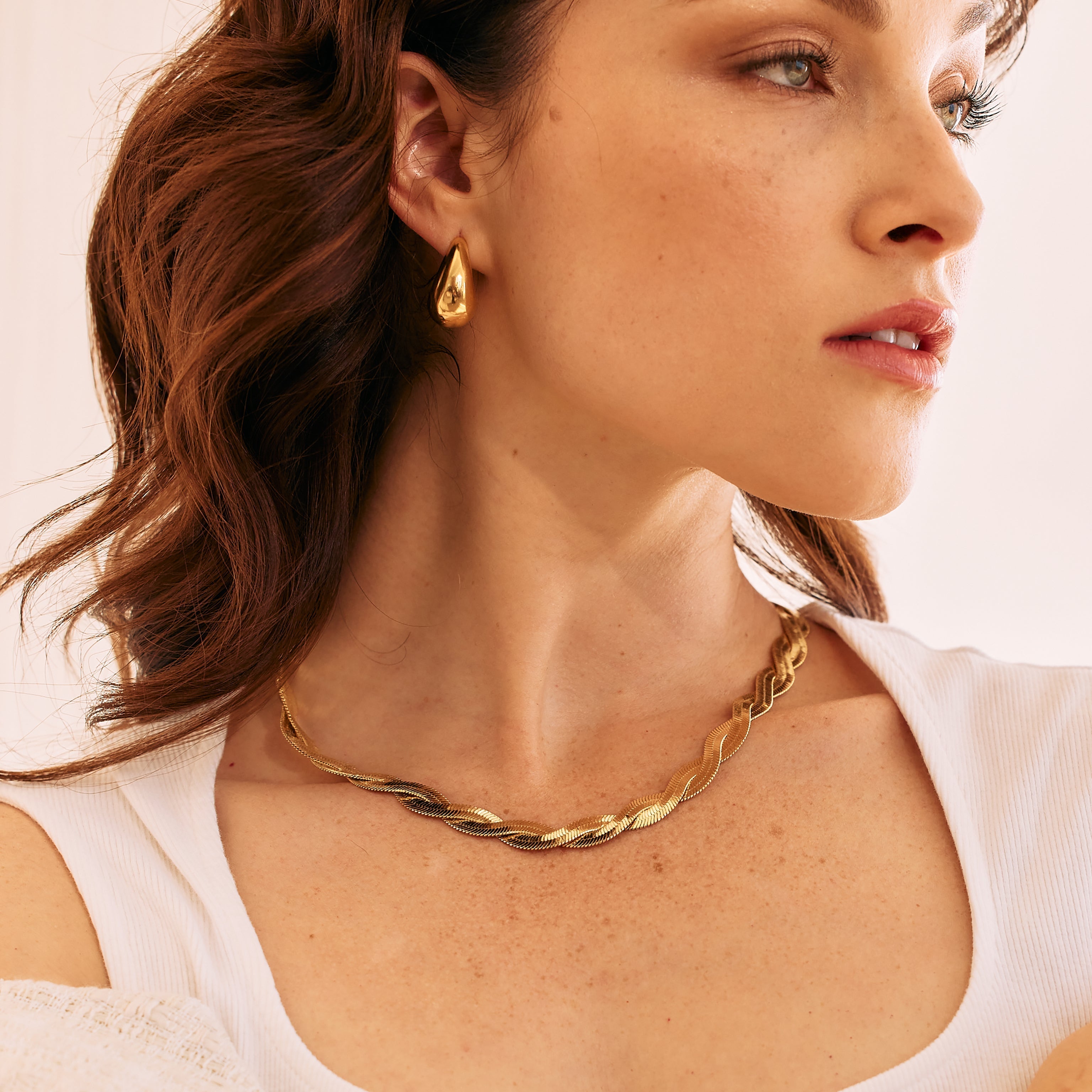 14K Gold Auretta Statement Chain