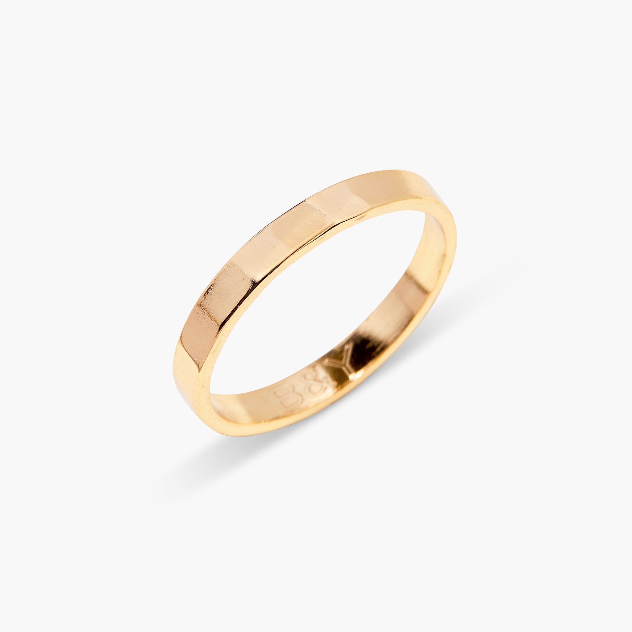 14K Gold Solara Hammered Ring