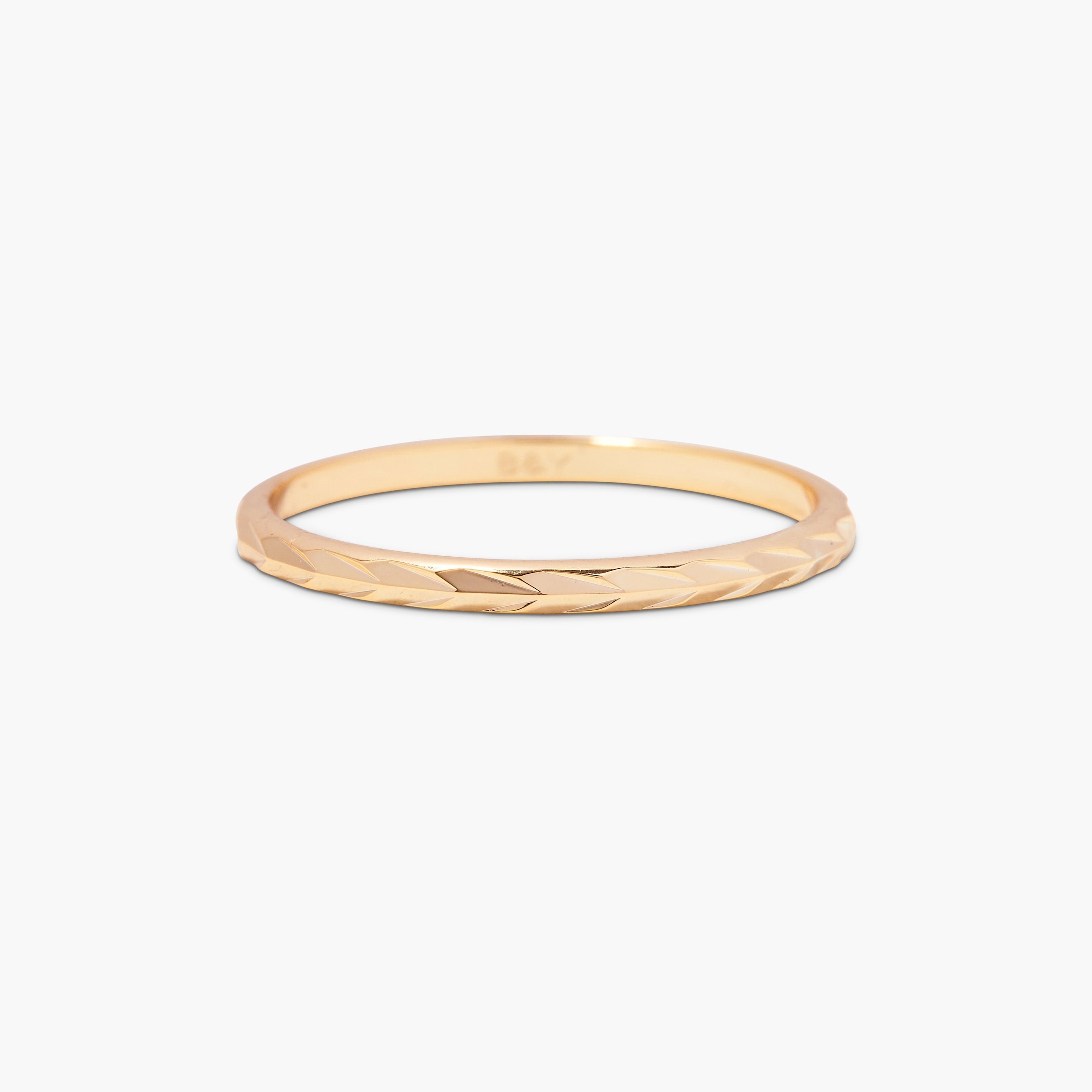 14K Gold Serene Fine Band Ring