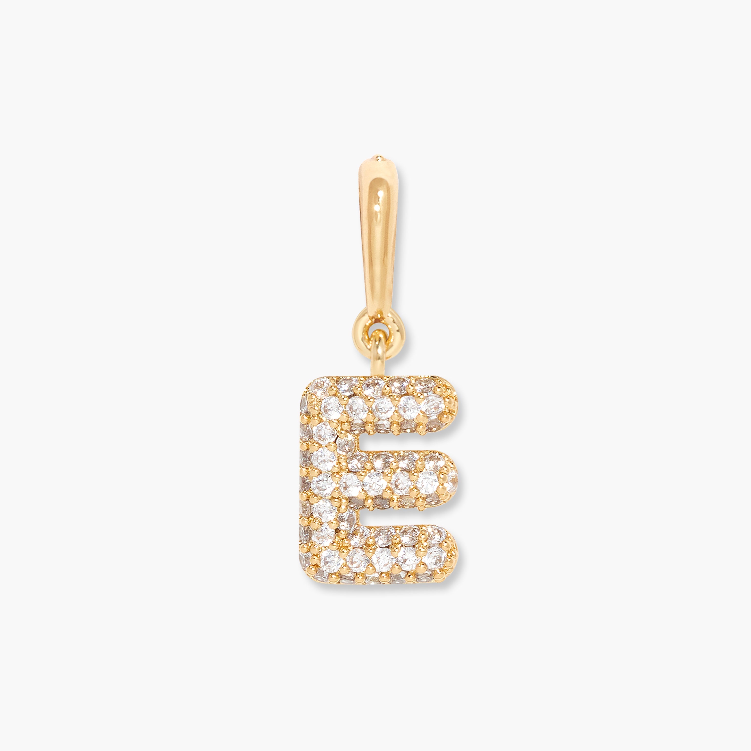 14K Gold Aureline Crystal Initial Charm