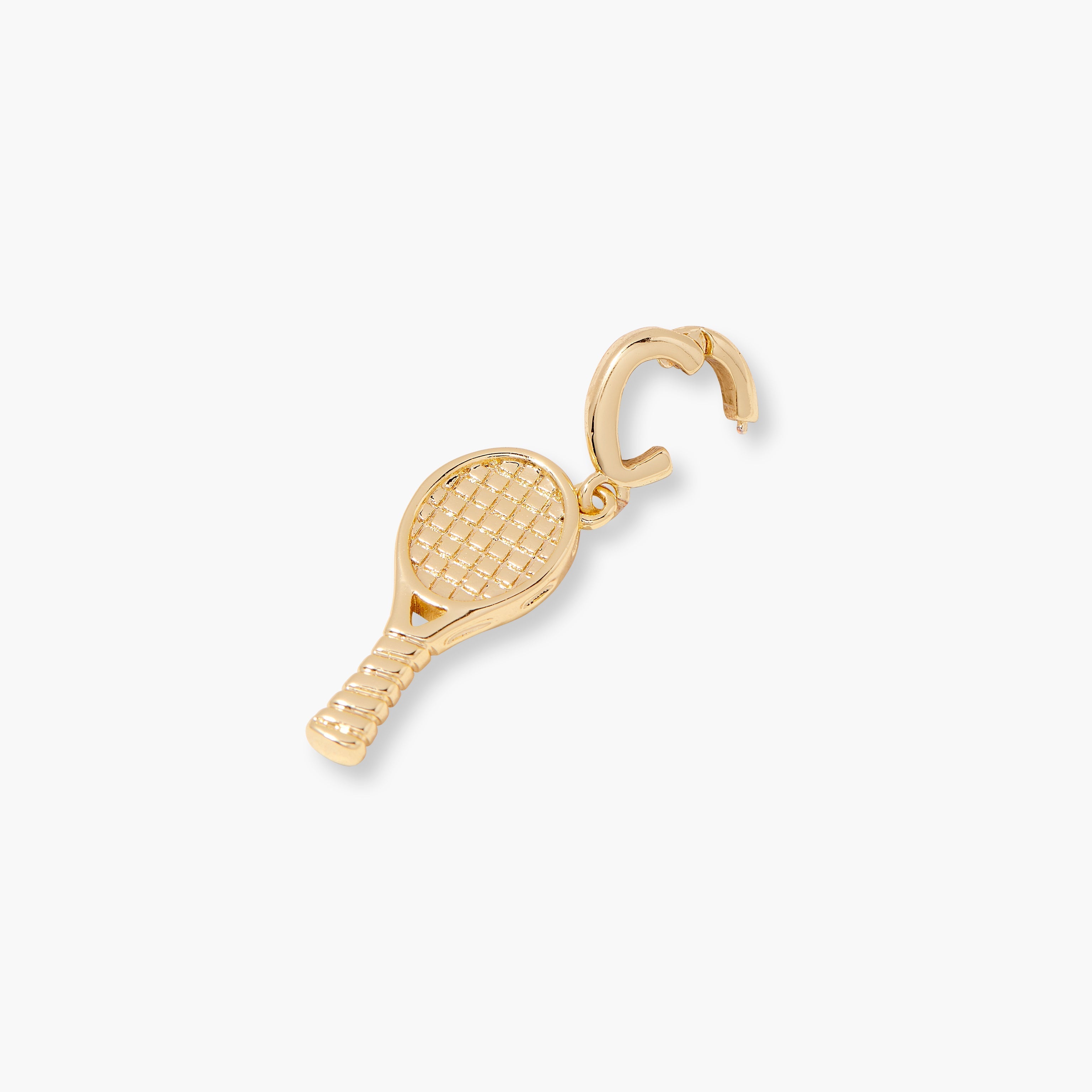 14K Gold Serena Tennis Racket Charm