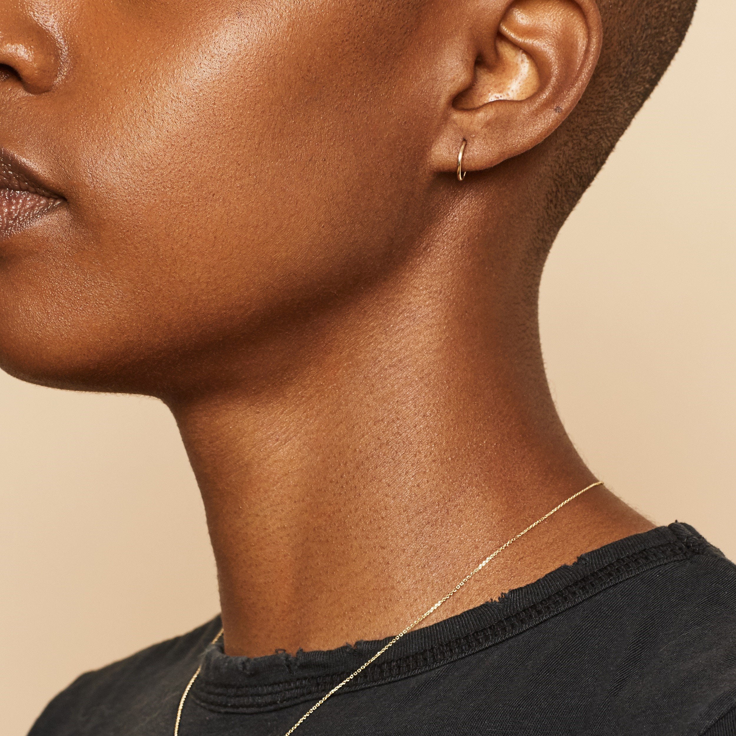 10K Gold Easy Day Seamless Hoops