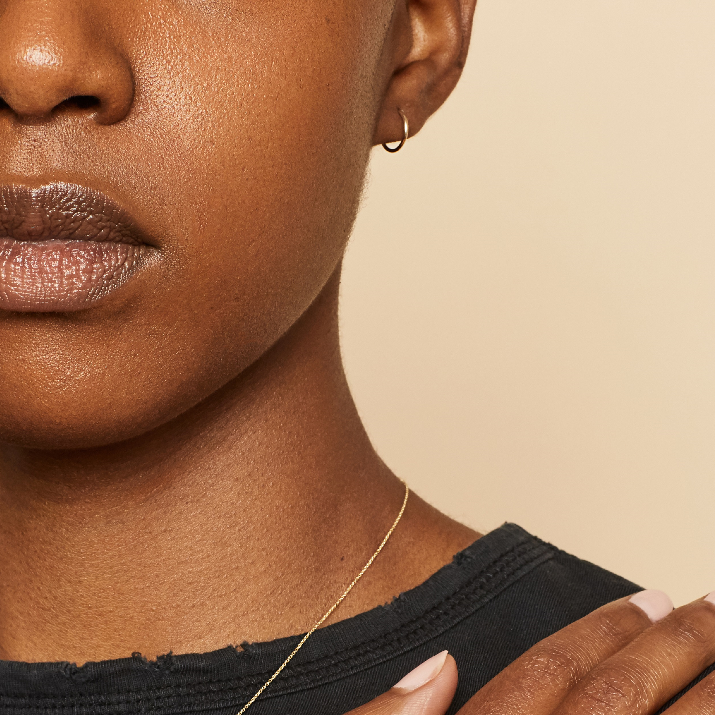 10K Gold Easy Day Seamless Hoops