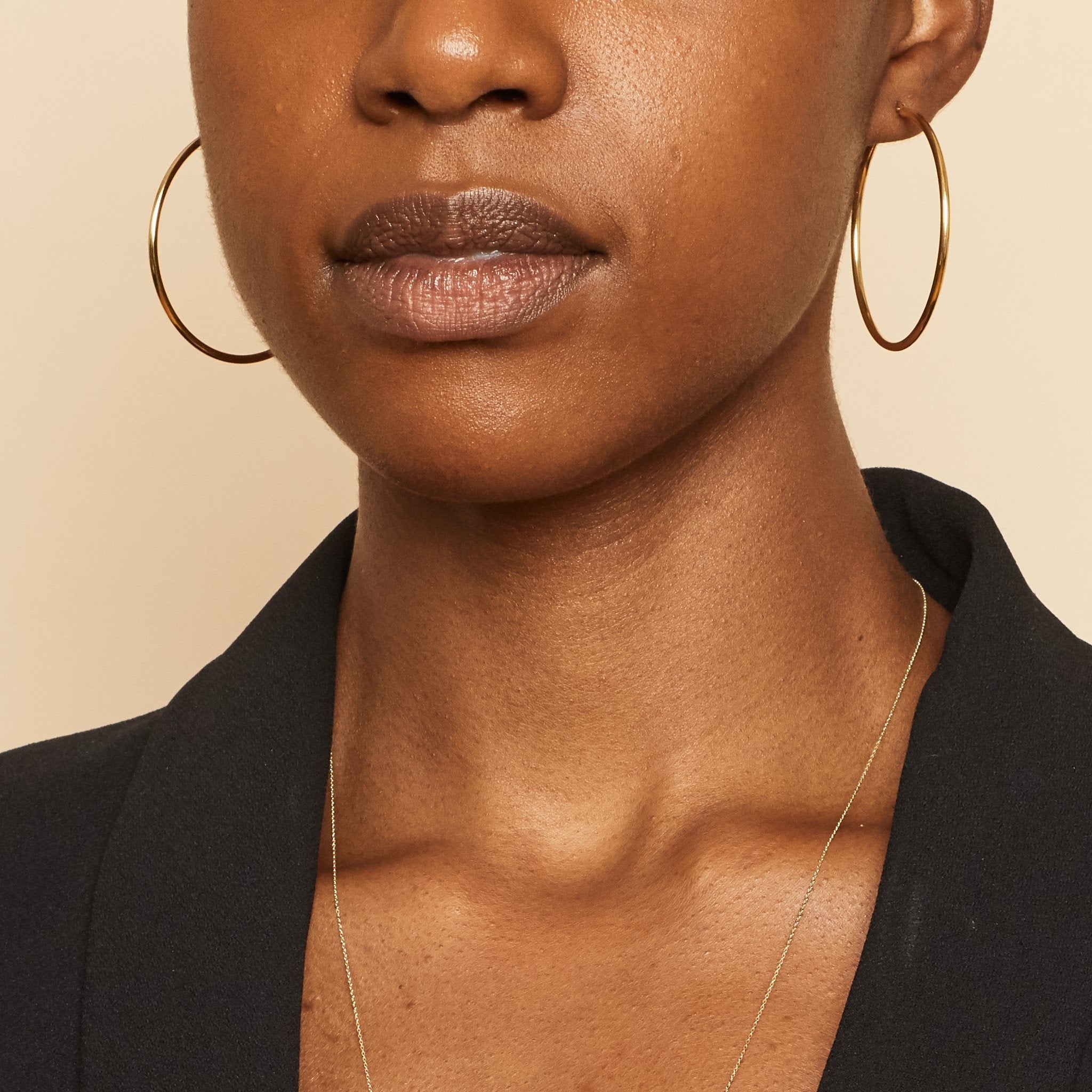 10K Gold Classic Dome Hoops