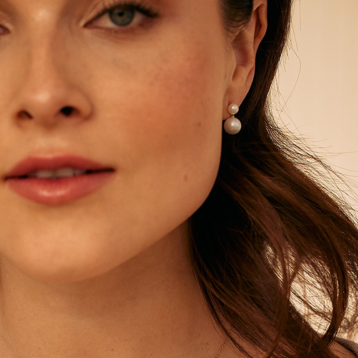 14K Gold Aurelle Pearl Earrings