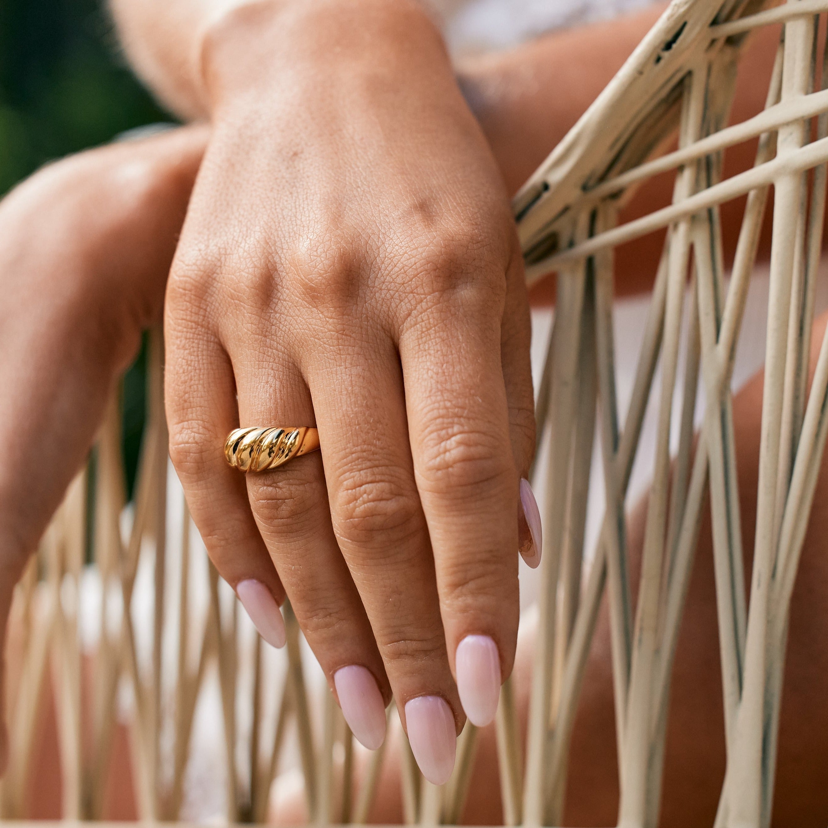 14K Gold Aurea Dome Ring