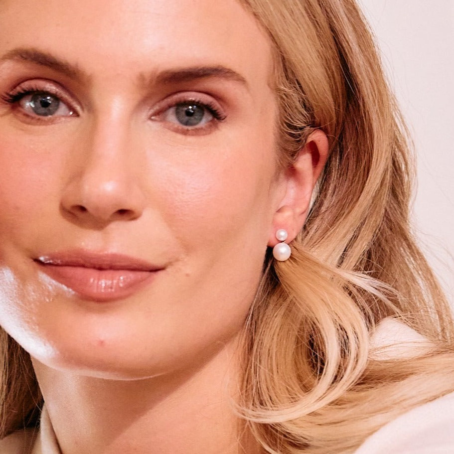 14K Gold Aurelle Pearl Drop Earrings