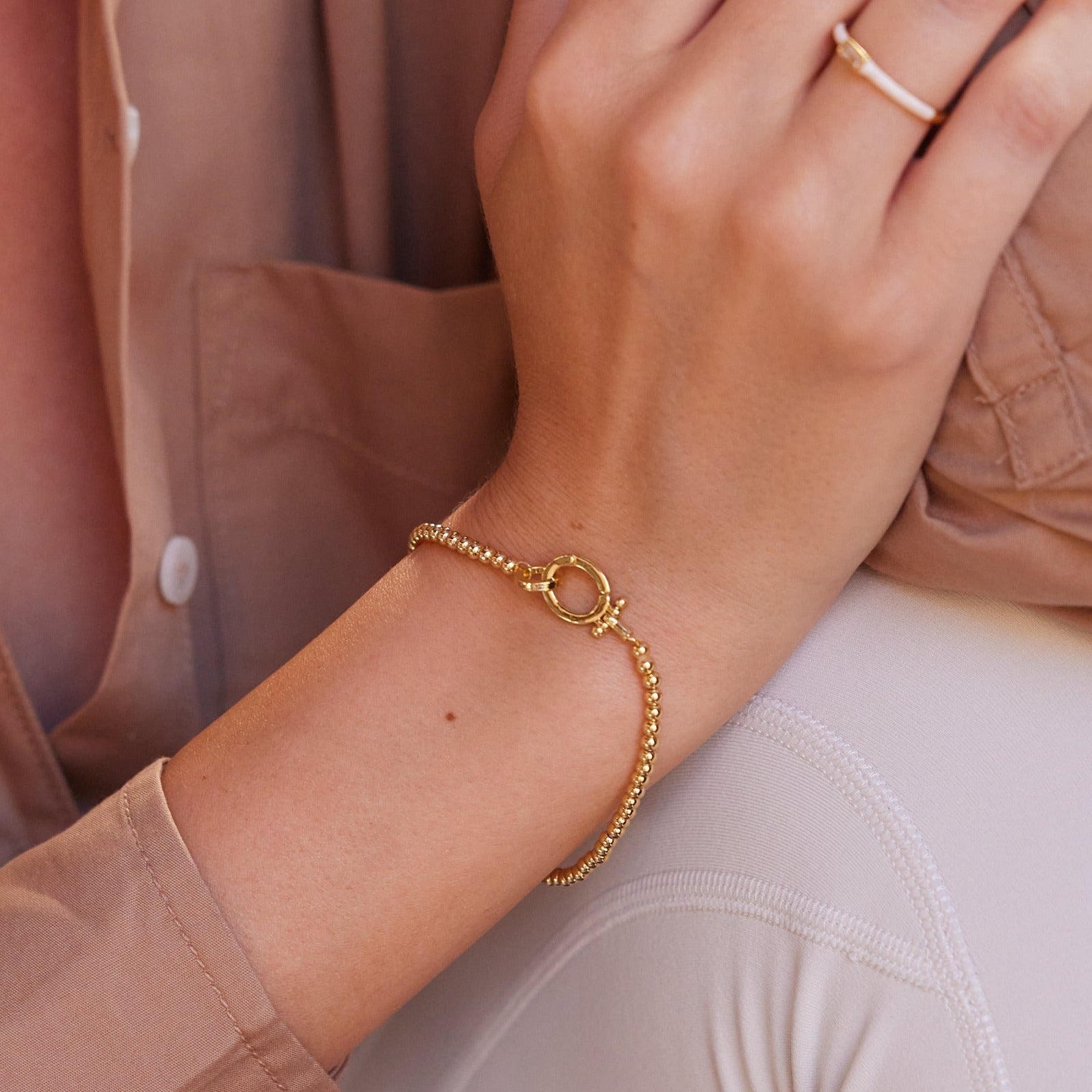 14K Gold Renée Bead Bracelet