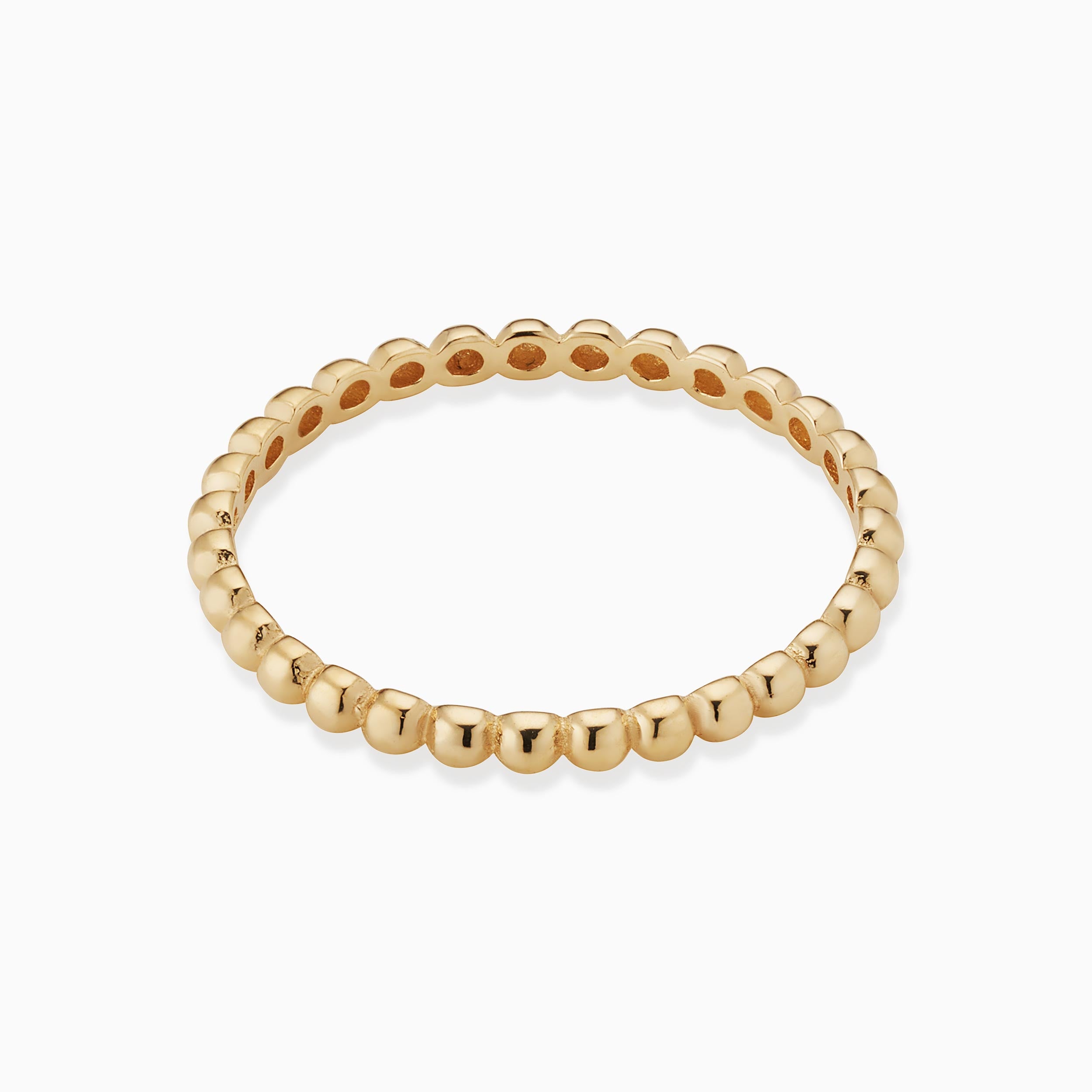 10K Gold Playful Sphere Stack Ring