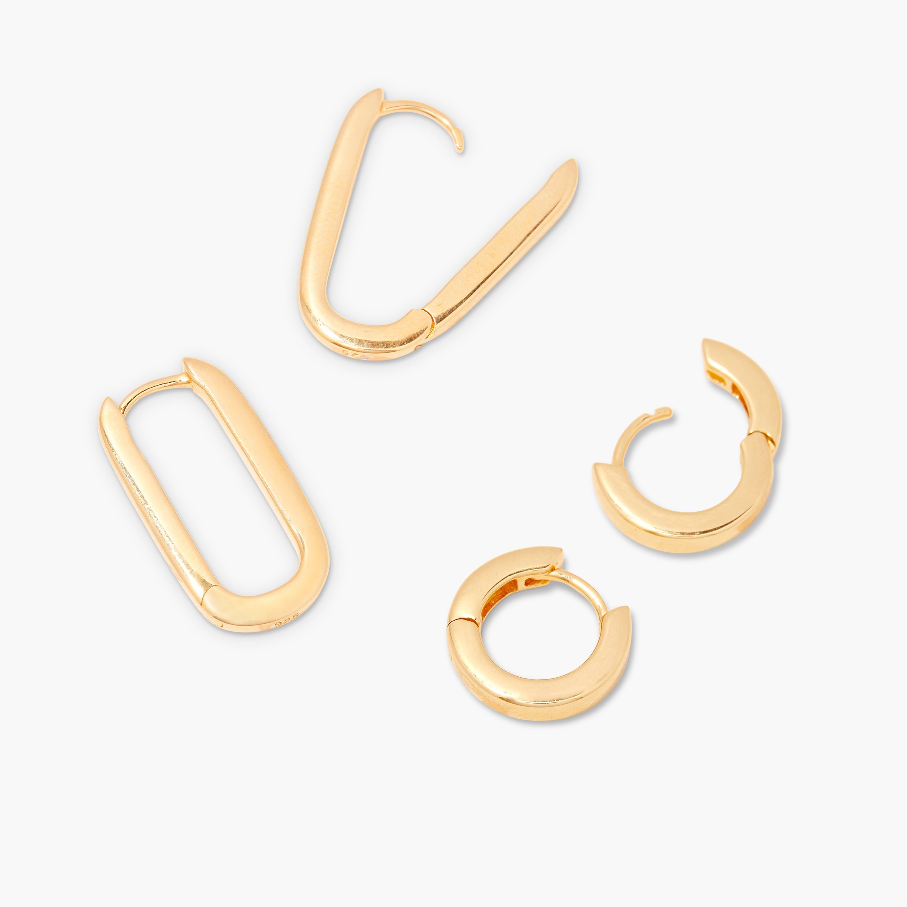 14K Gold Aurelia Dual Hoop Earring Set