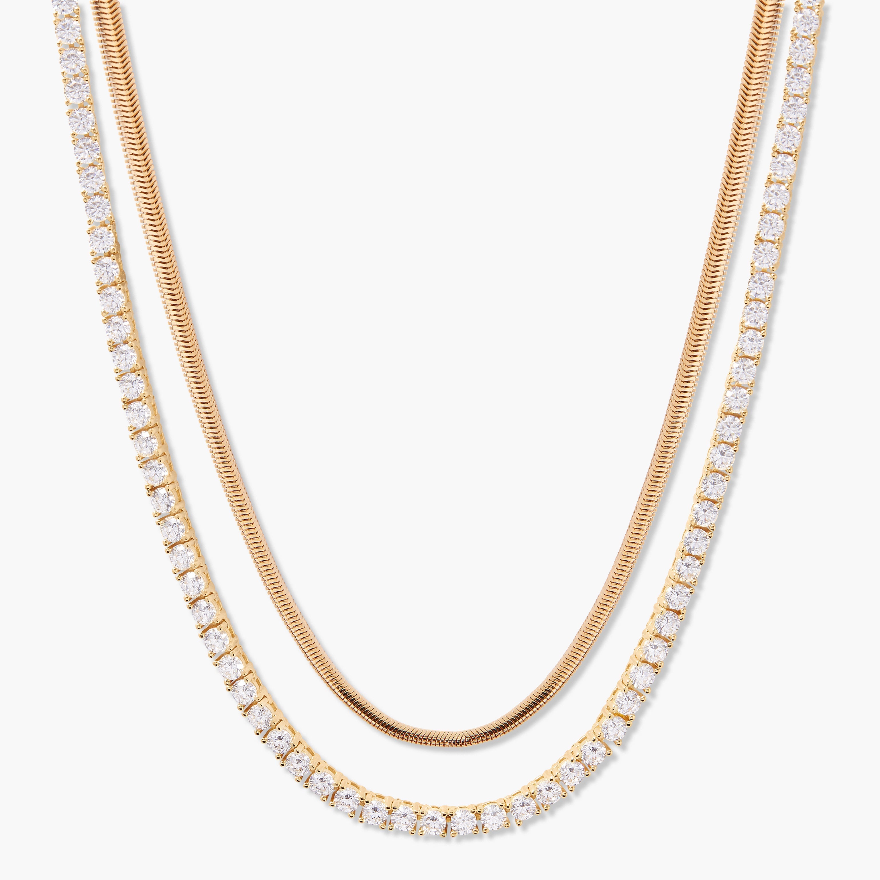14K Gold Aurelia Tennis Layering Set