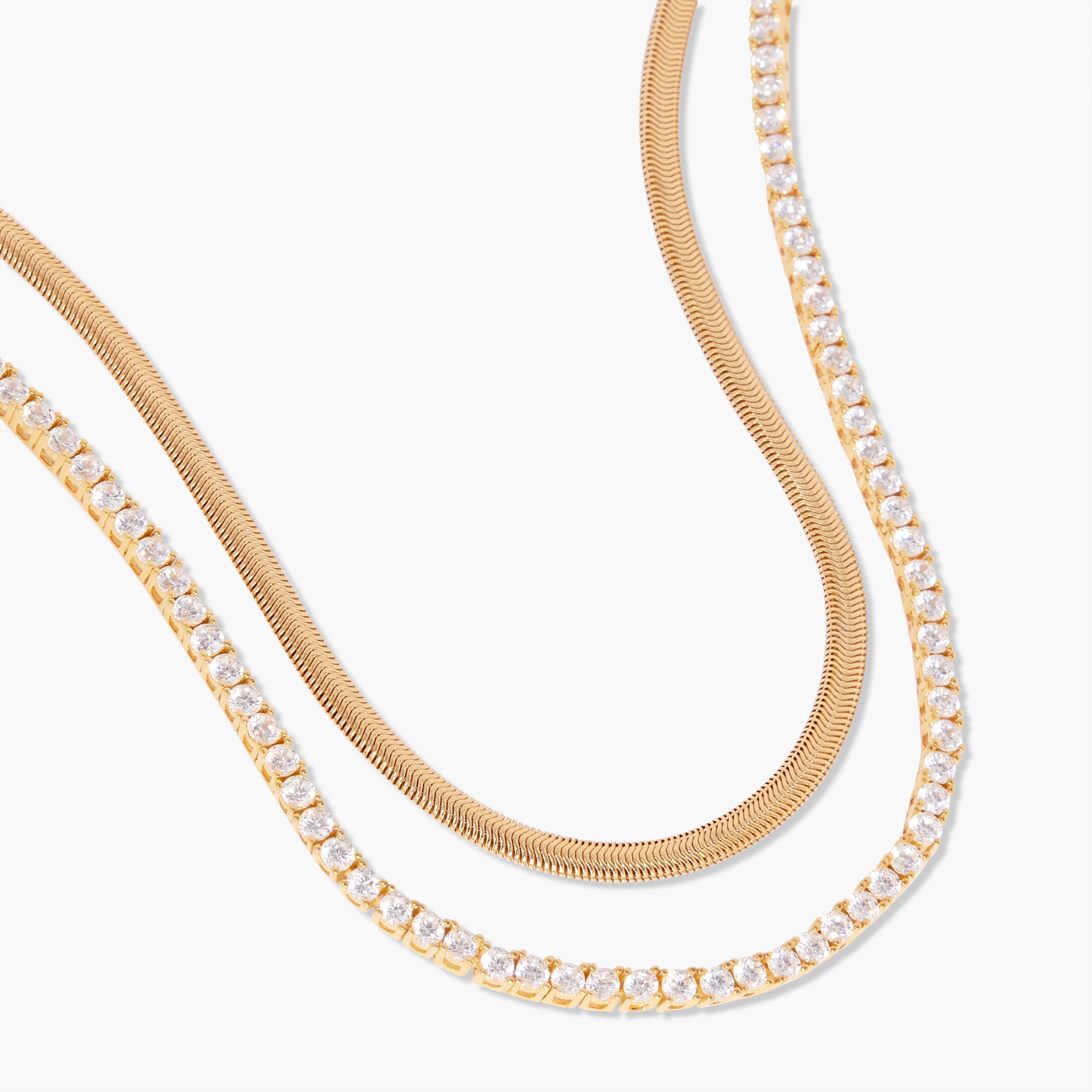 14K Gold Aurelia Tennis Layering Set