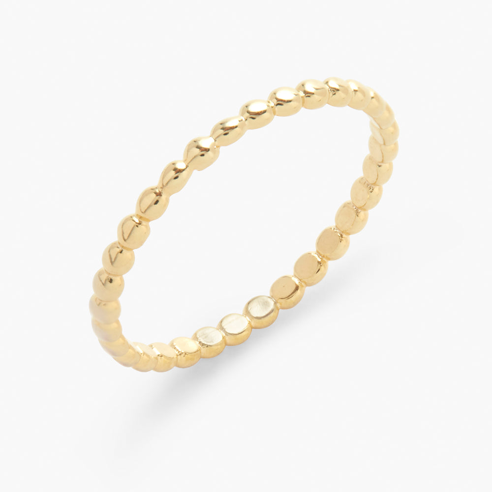 14K Gold Elaina Beaded Ring