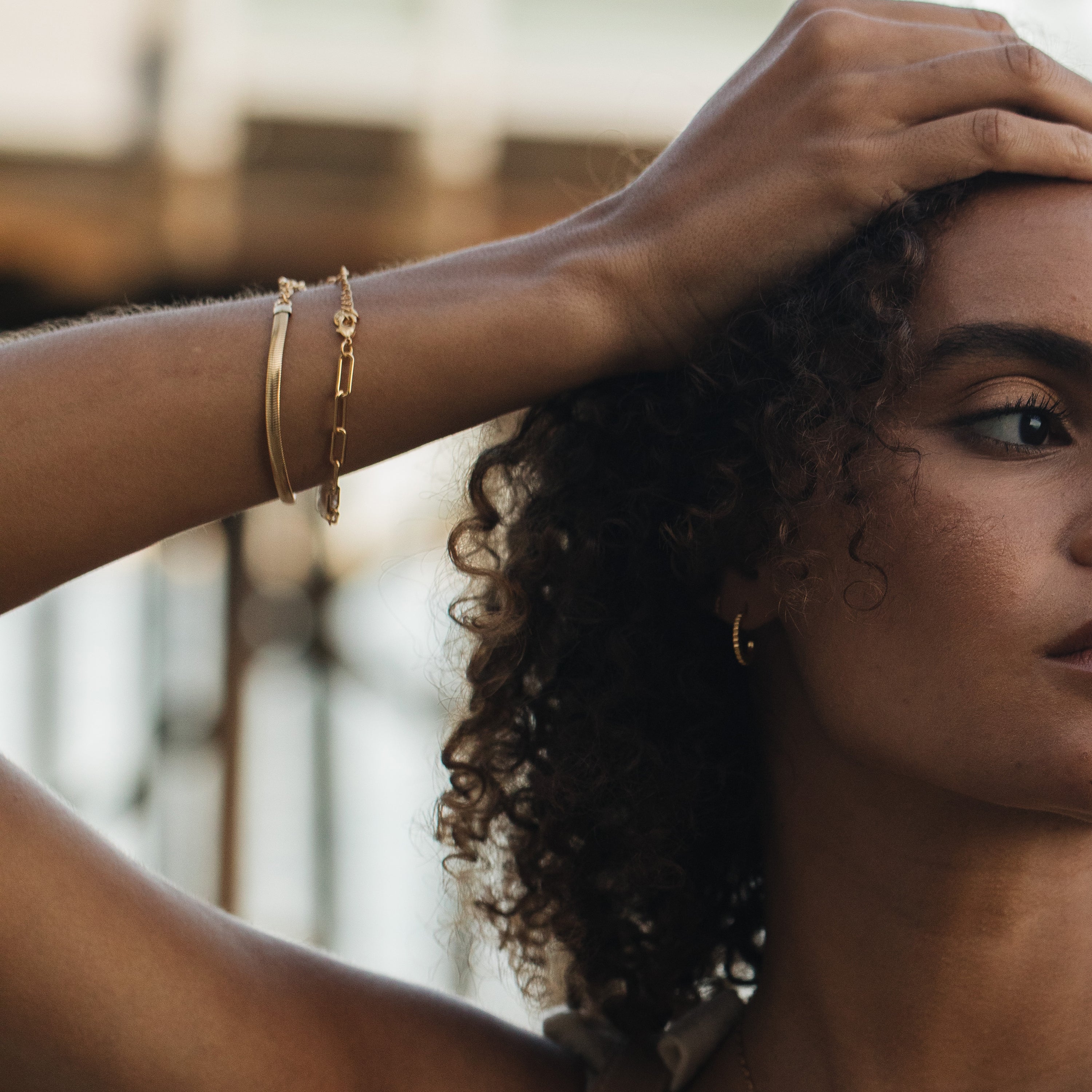 14K Gold Margaux Paperclip Chain Bracelet