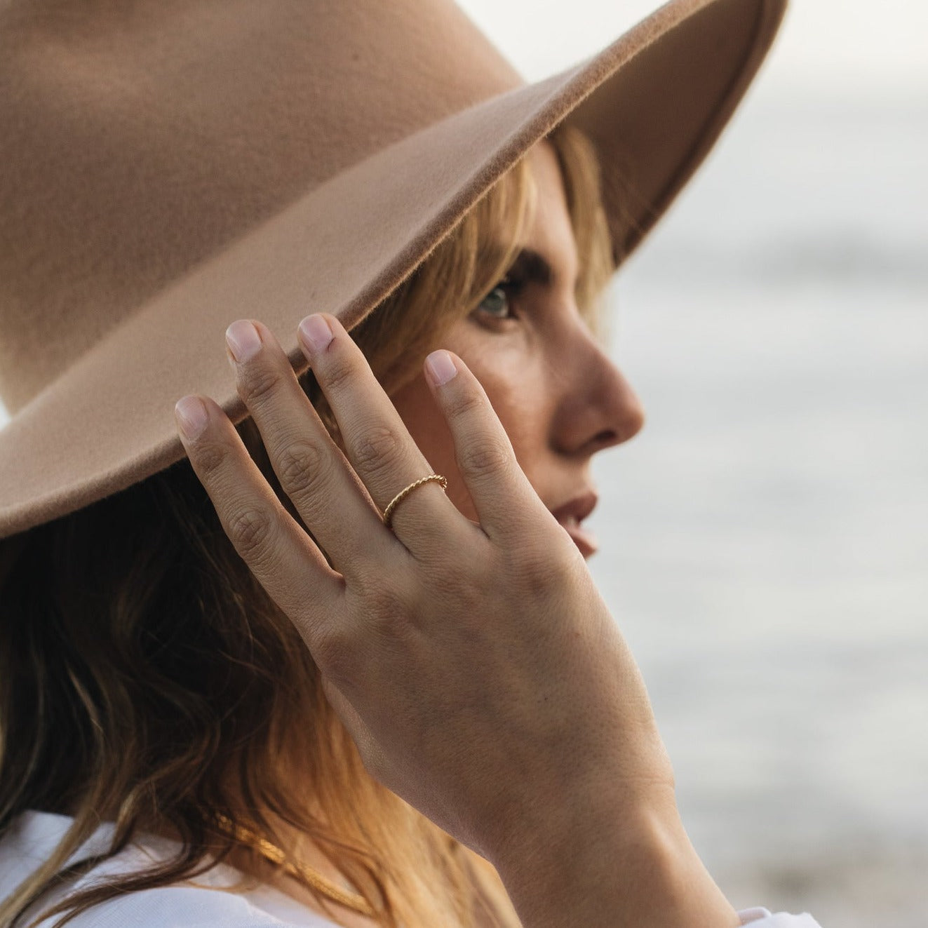 14K Gold Marina Rope Ring