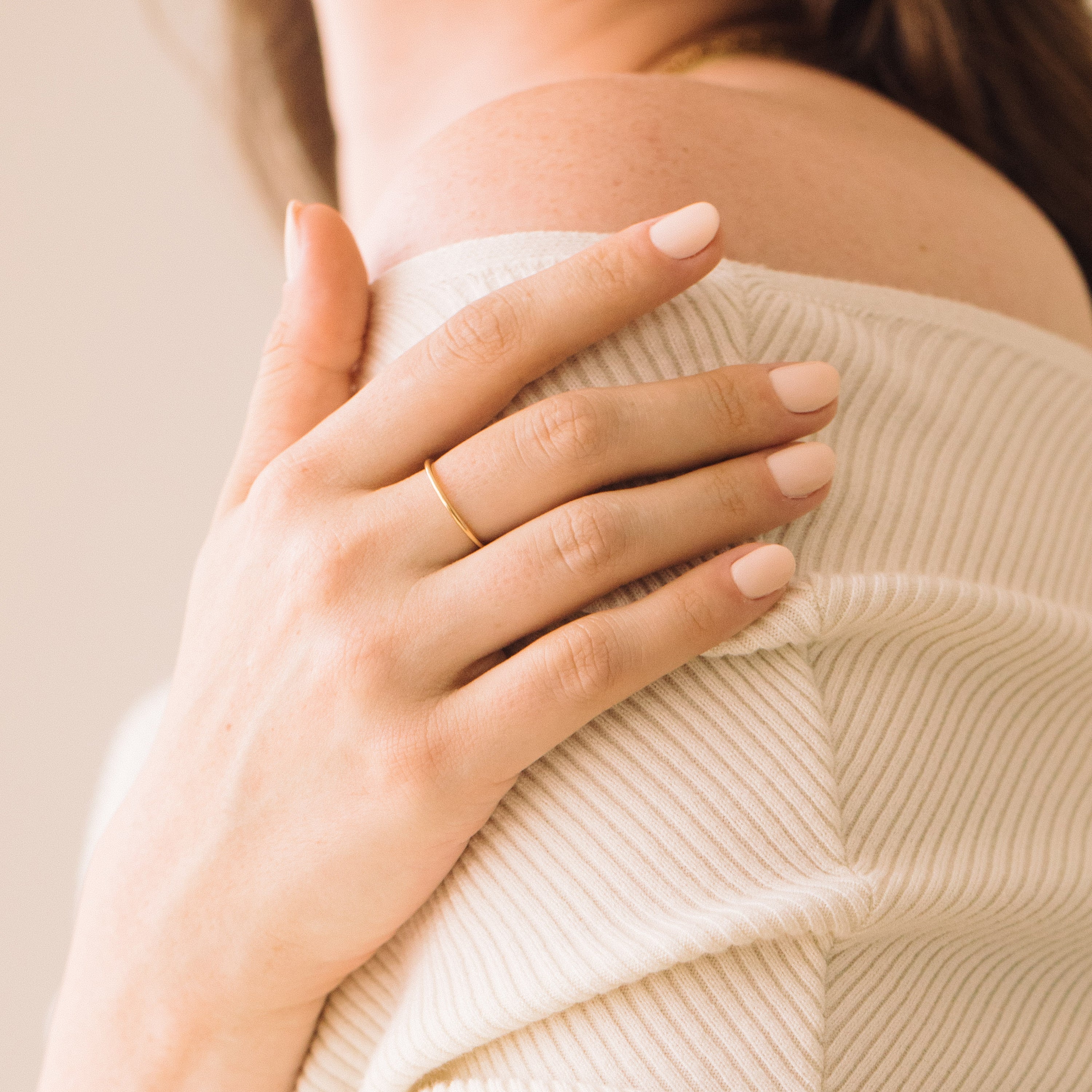 14K Gold Lisse Fine Band Ring