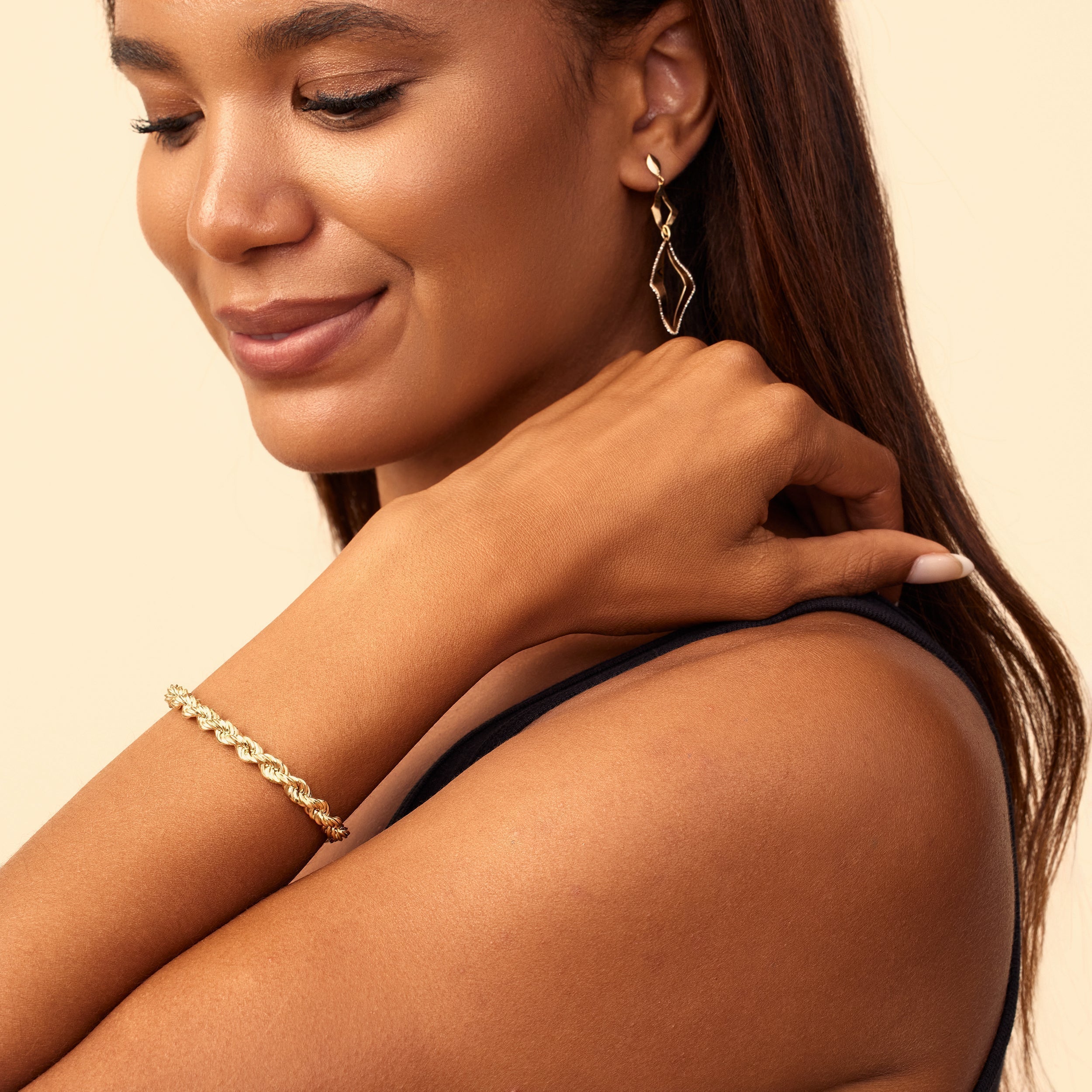 14K Gold Classic Twisted Rope Bracelet