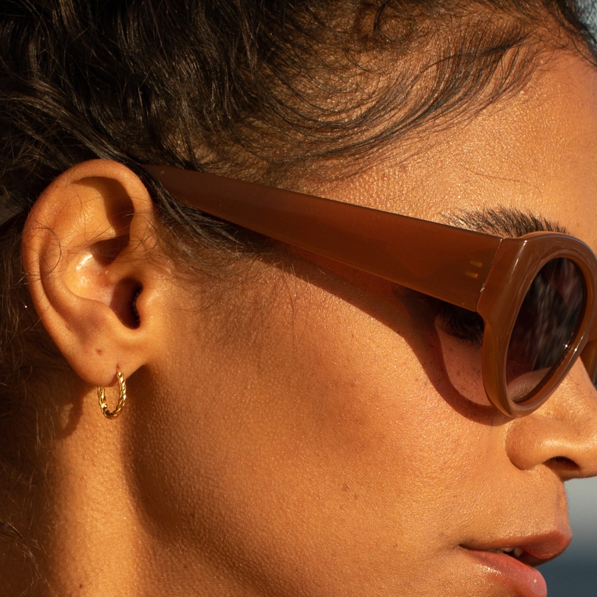 14K Gold Elara Classic Hoops