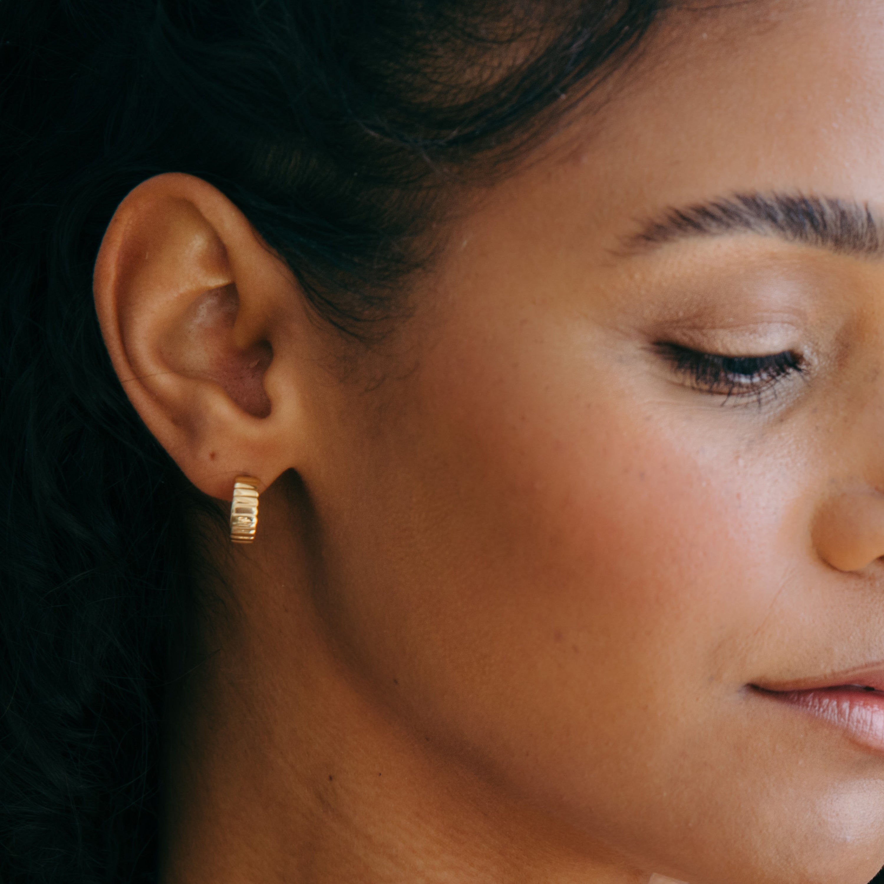 14K Gold Solara Luxe Hoops