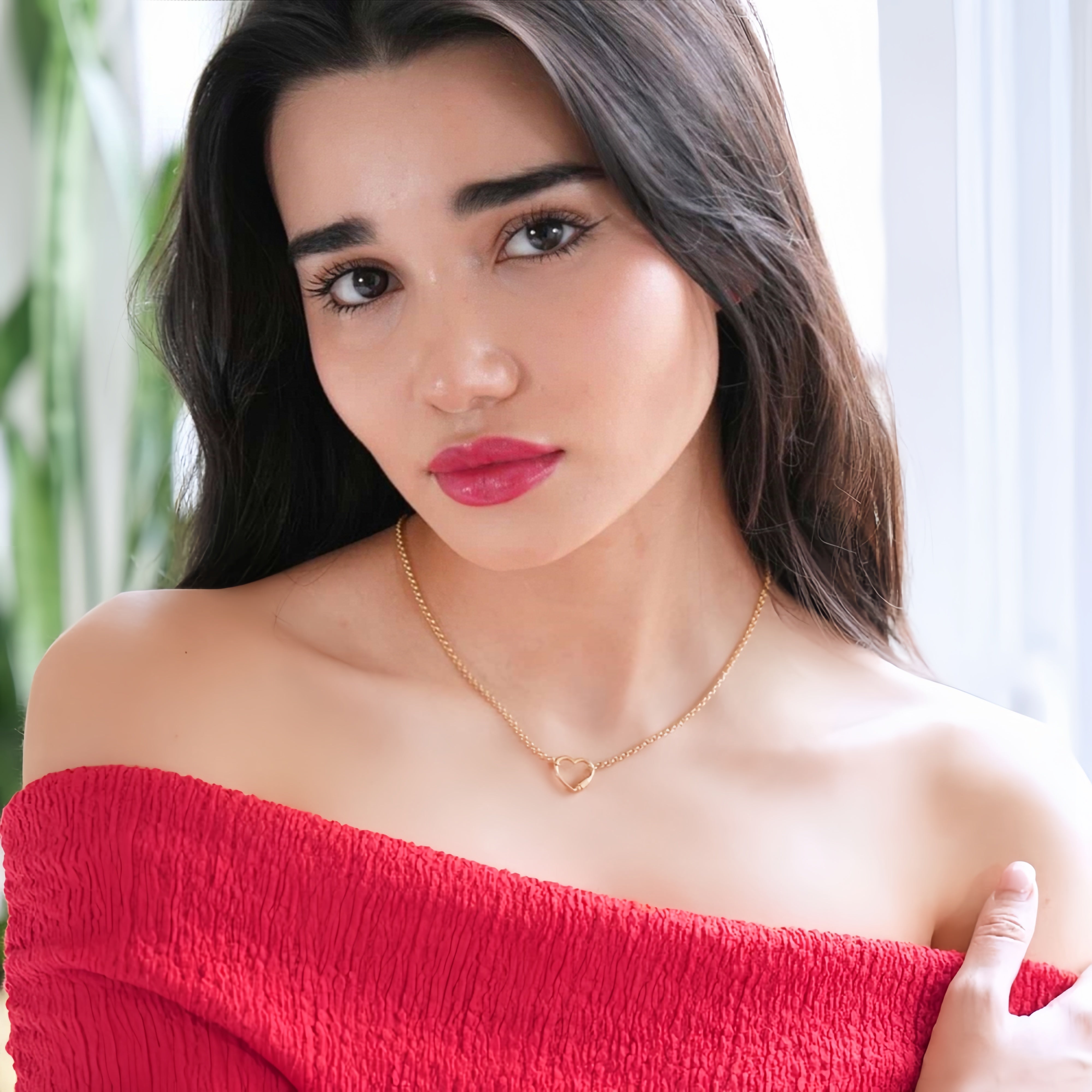 14K Gold Heart Lock Love Necklace