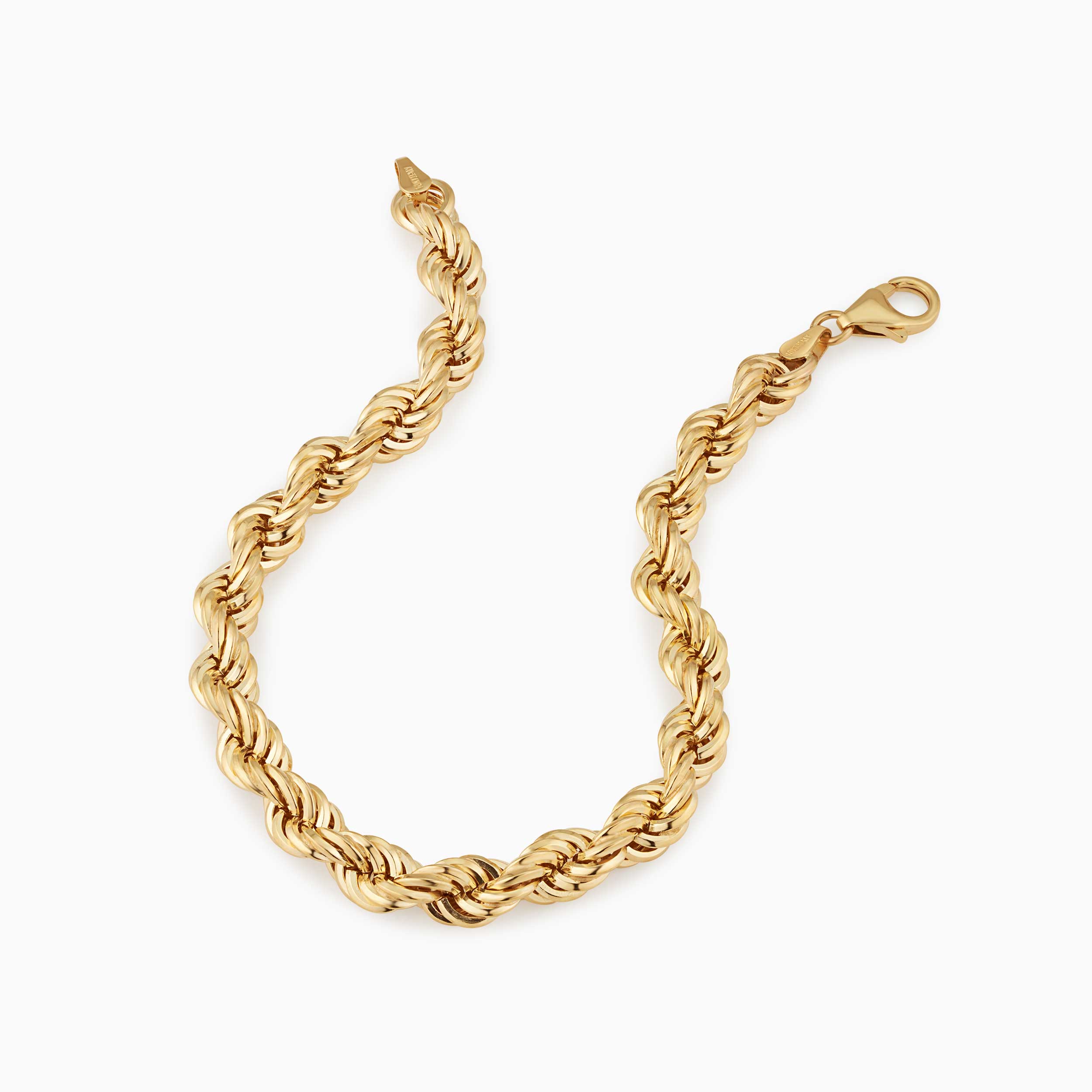 10K Gold Eternal Roman Rope Bracelet
