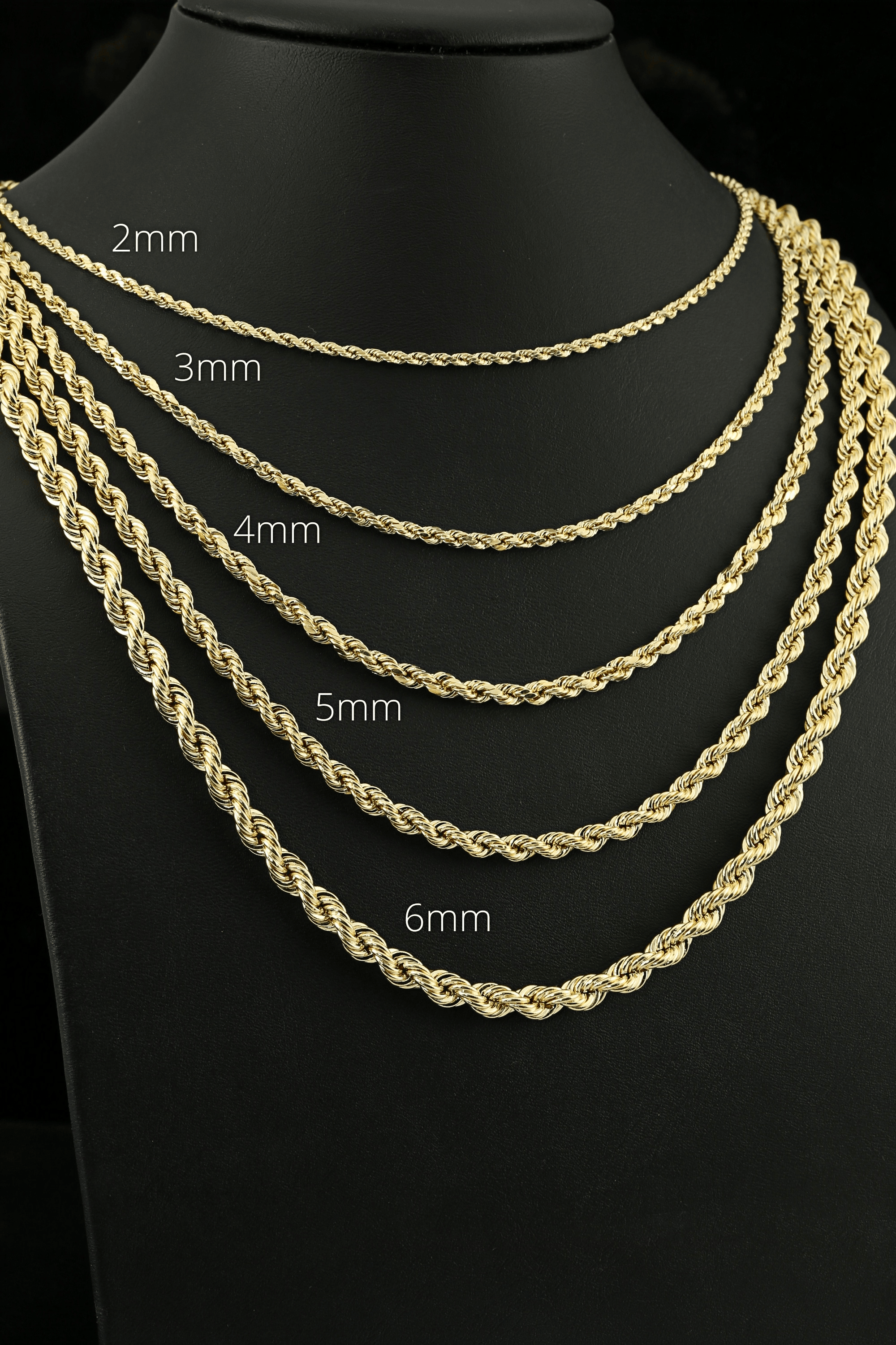 14K Gold Classic Rope Chain