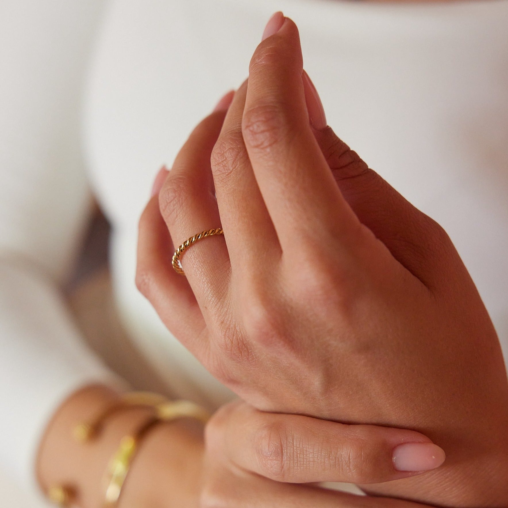 14K Gold Marina Rope Ring