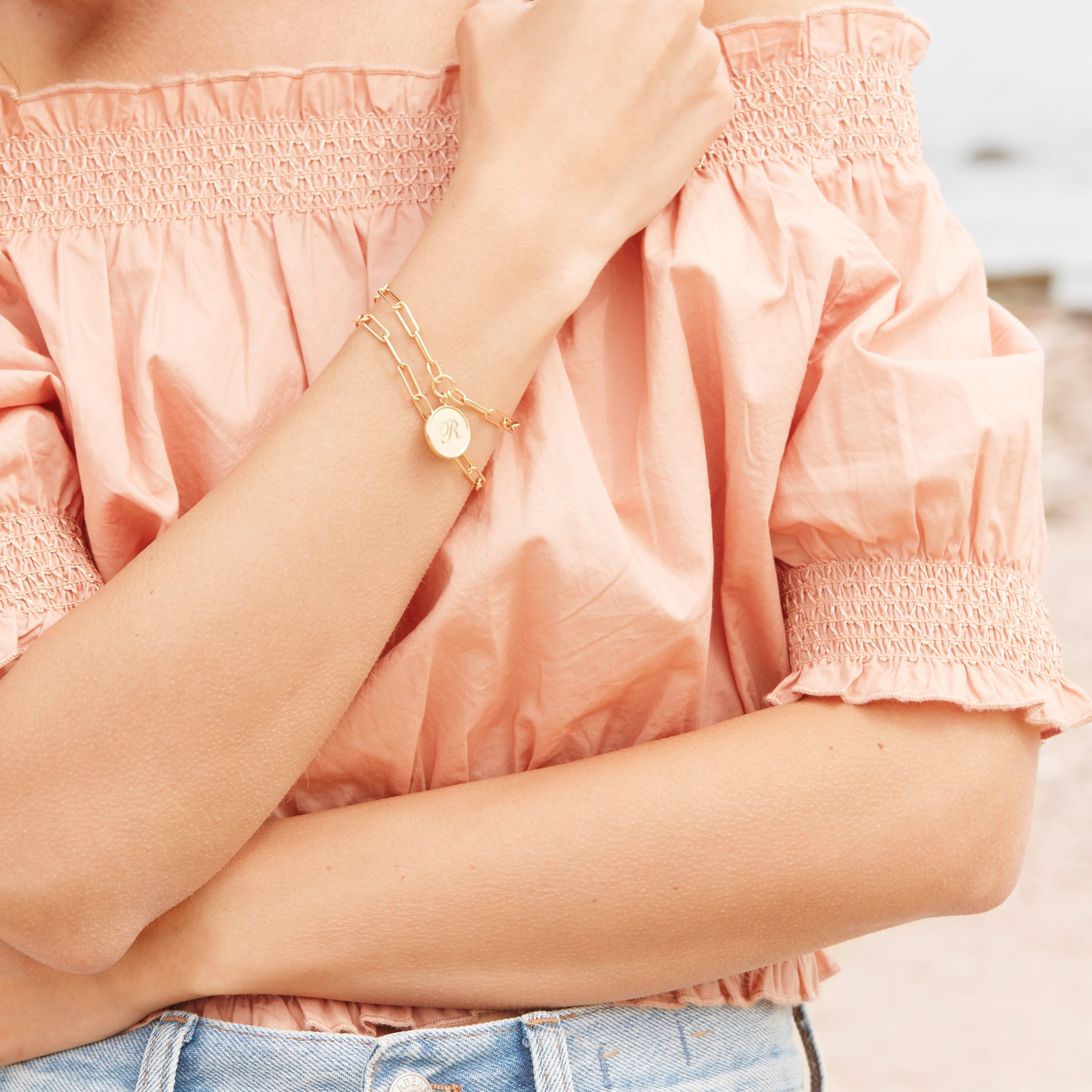 14K Gold Margaux Paperclip Chain Bracelet