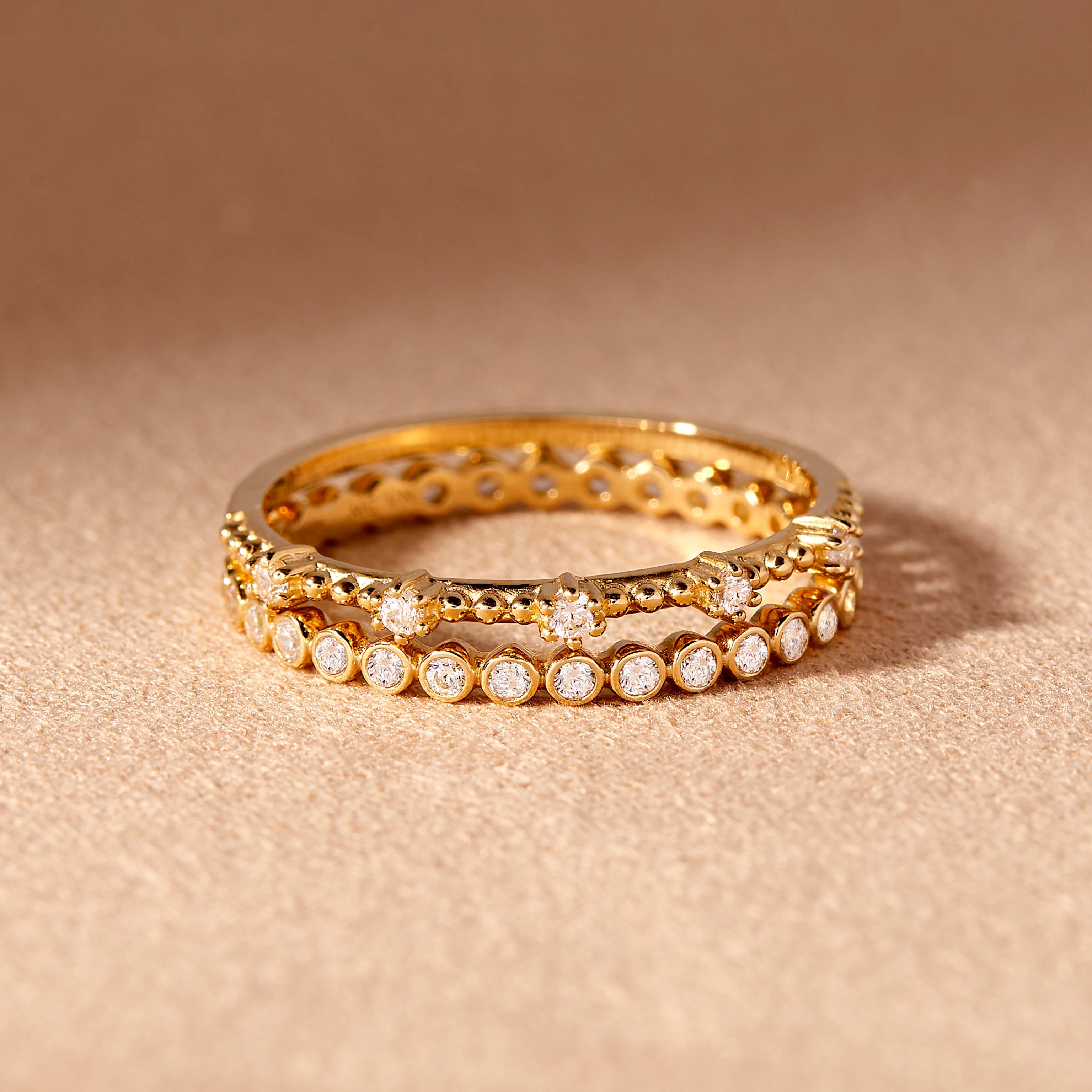 14K Gold Aurora Gemstone Ring