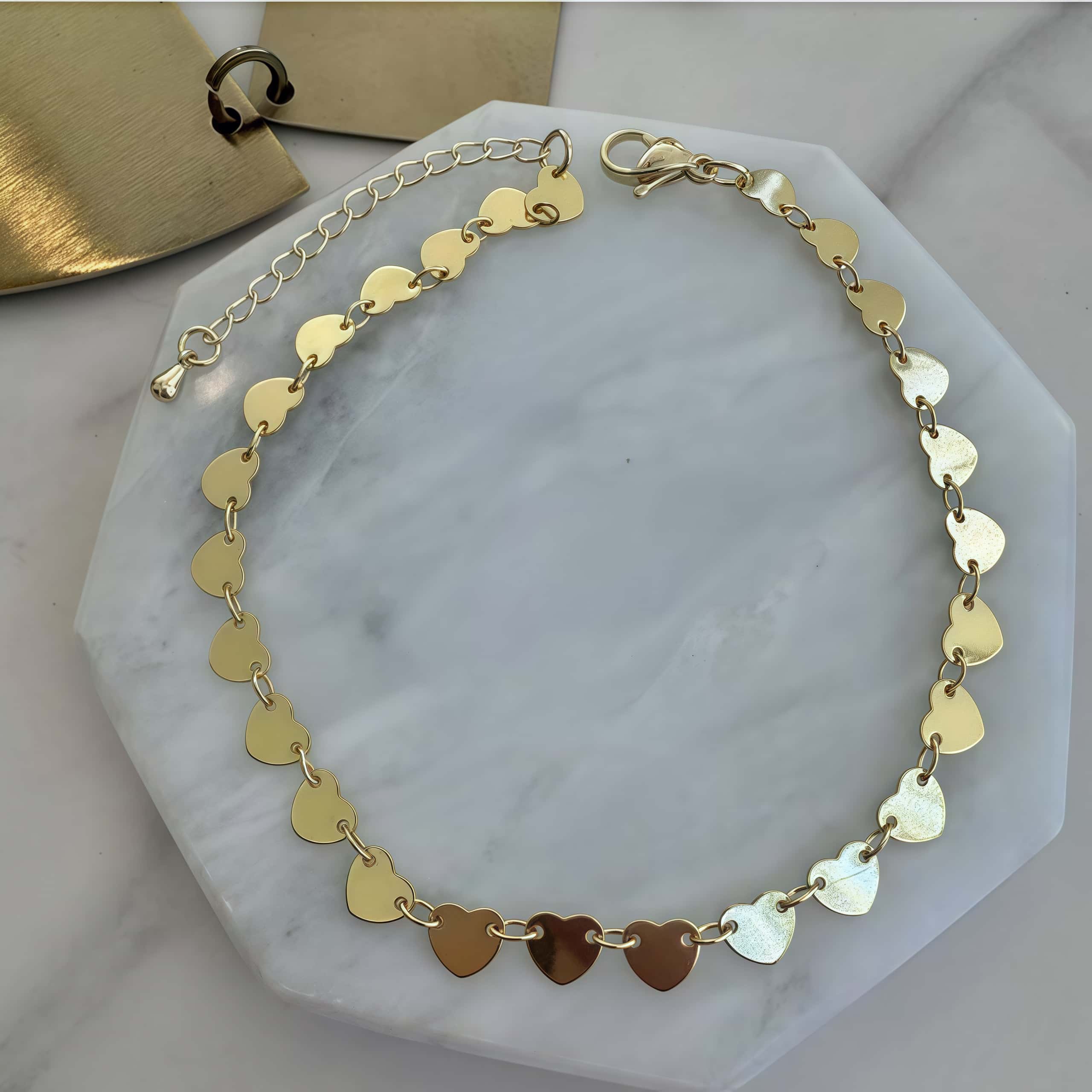 14K Gold Heart Embrace Love Bracelet