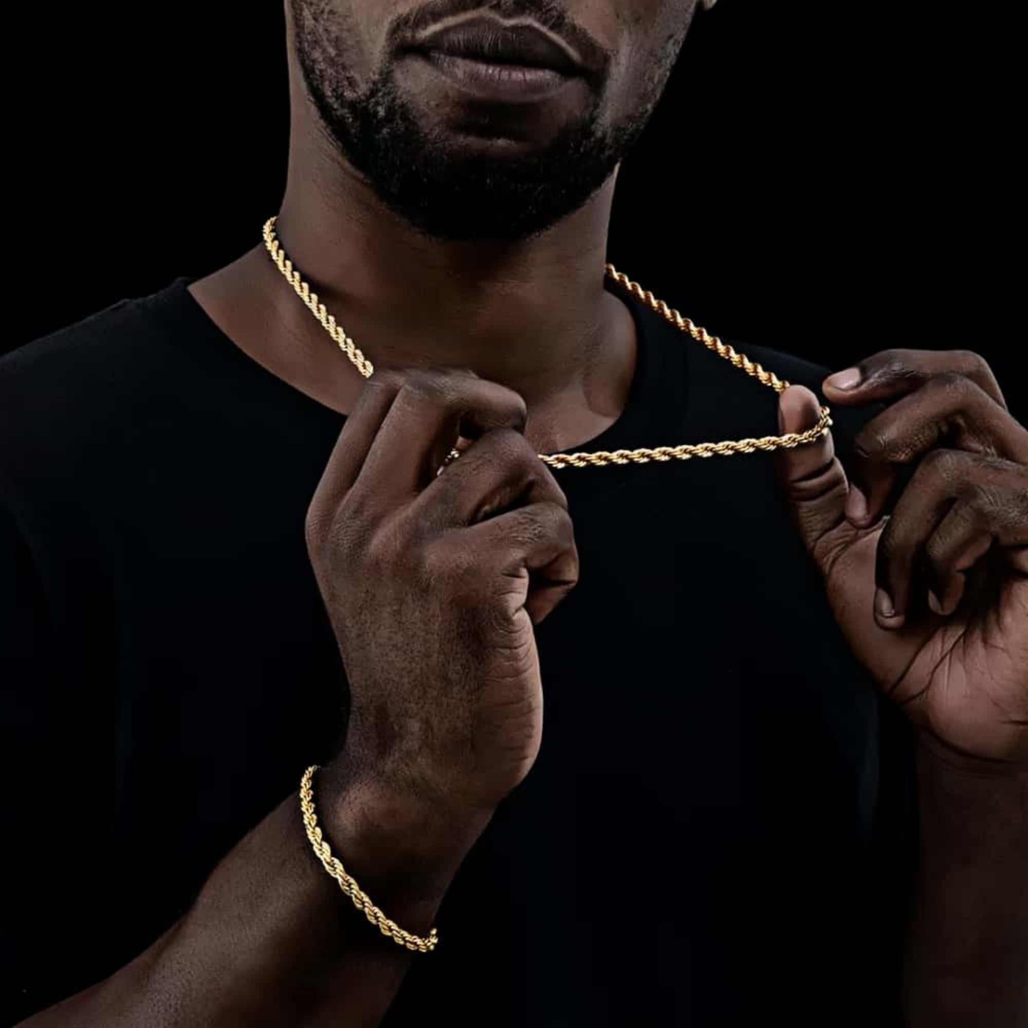 14K Gold Classic Twisted Rope Necklace