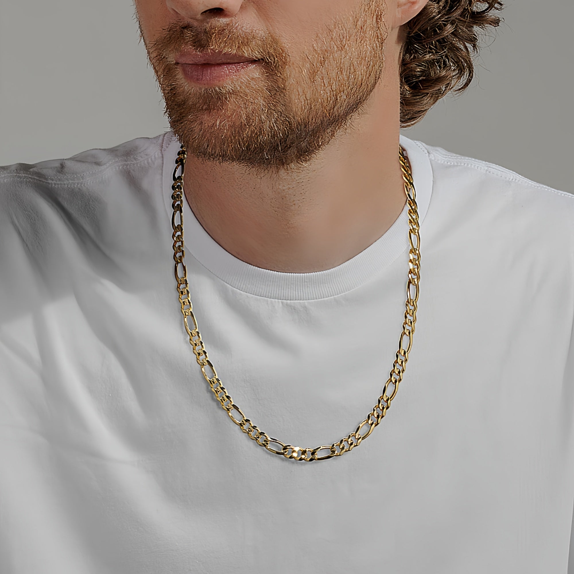 14K Gold Classic Figaro Chain