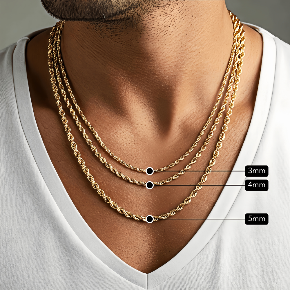 14K Gold Classic Rope Chain