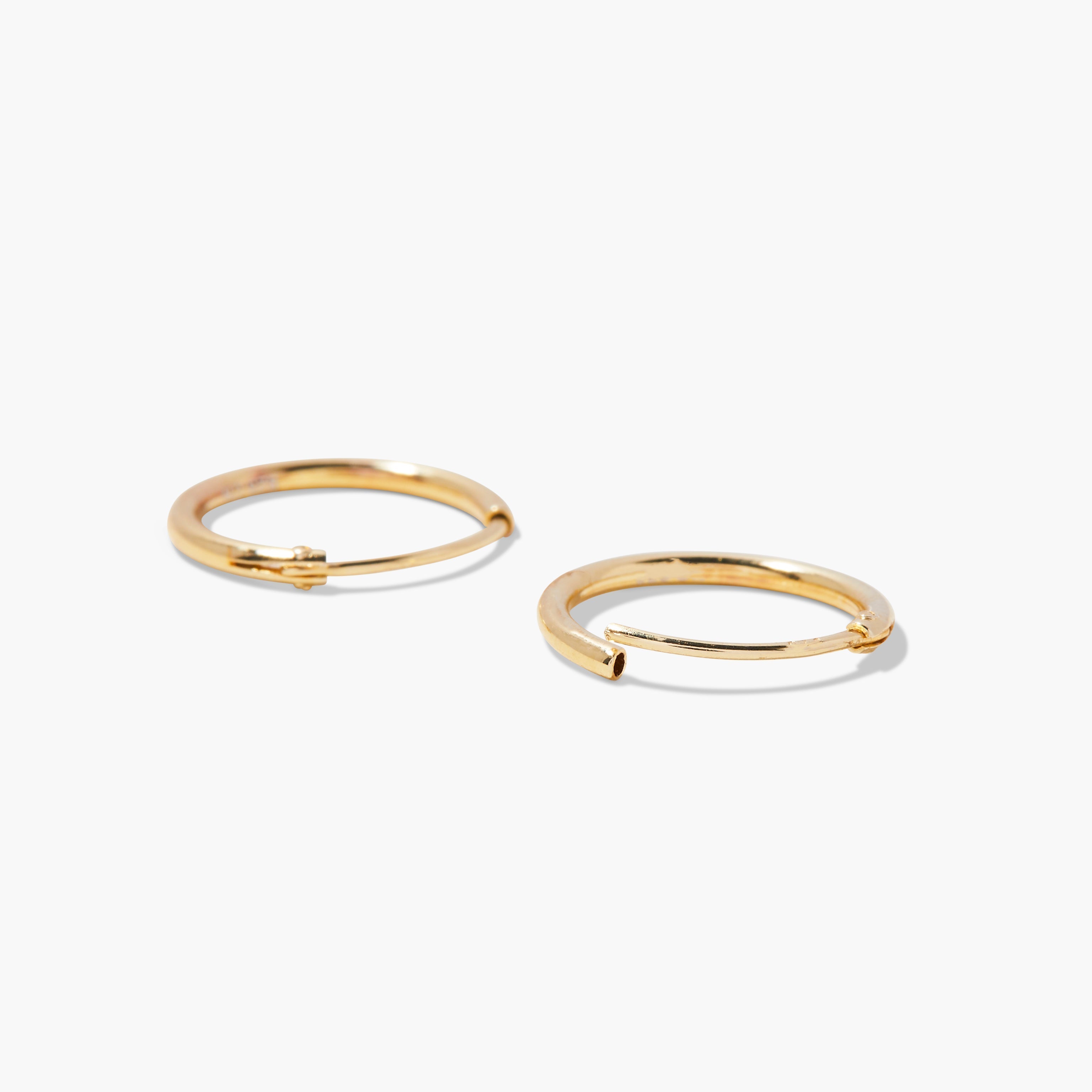 14K Gold Solenne Endless Hoops
