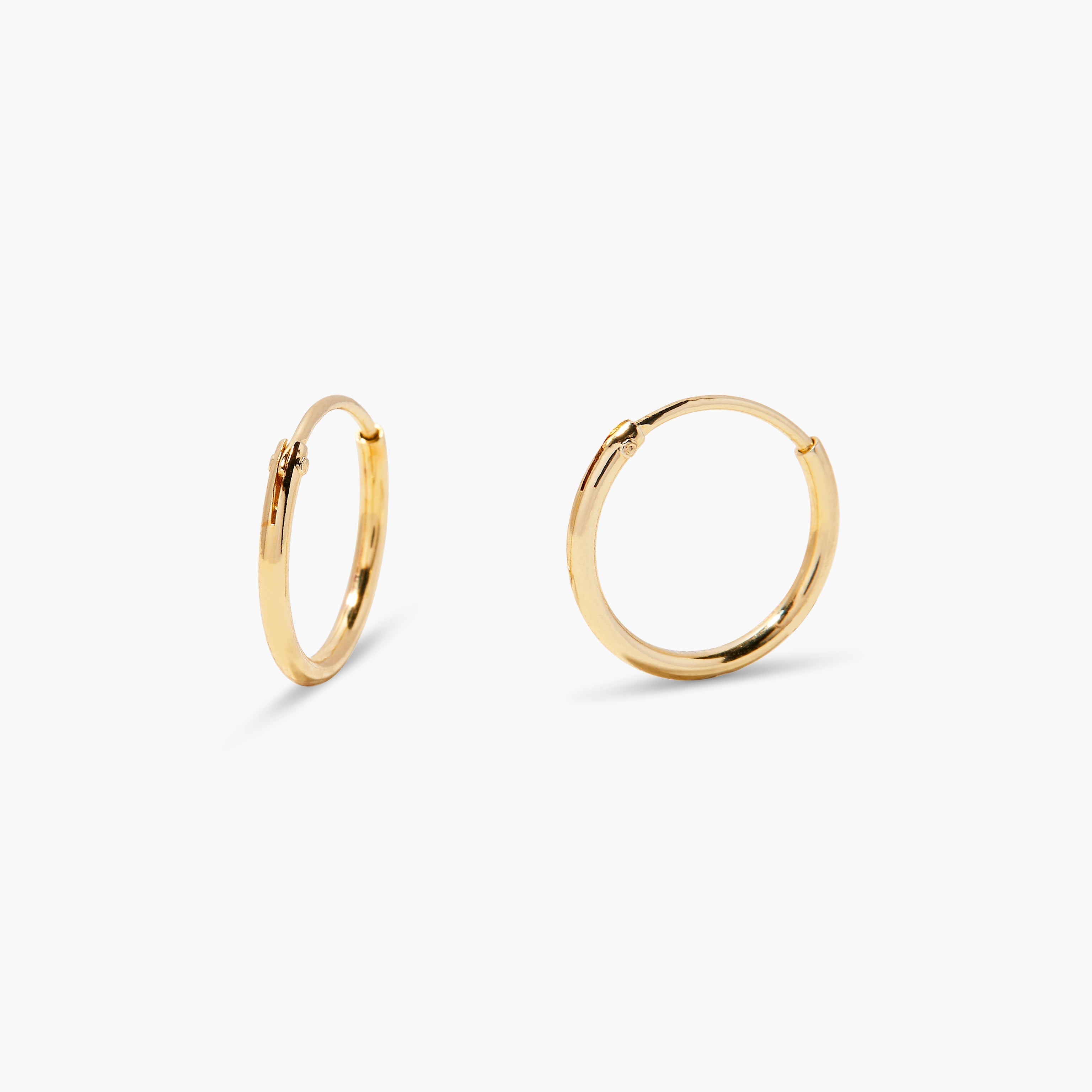 14K Gold Solenne Endless Hoops