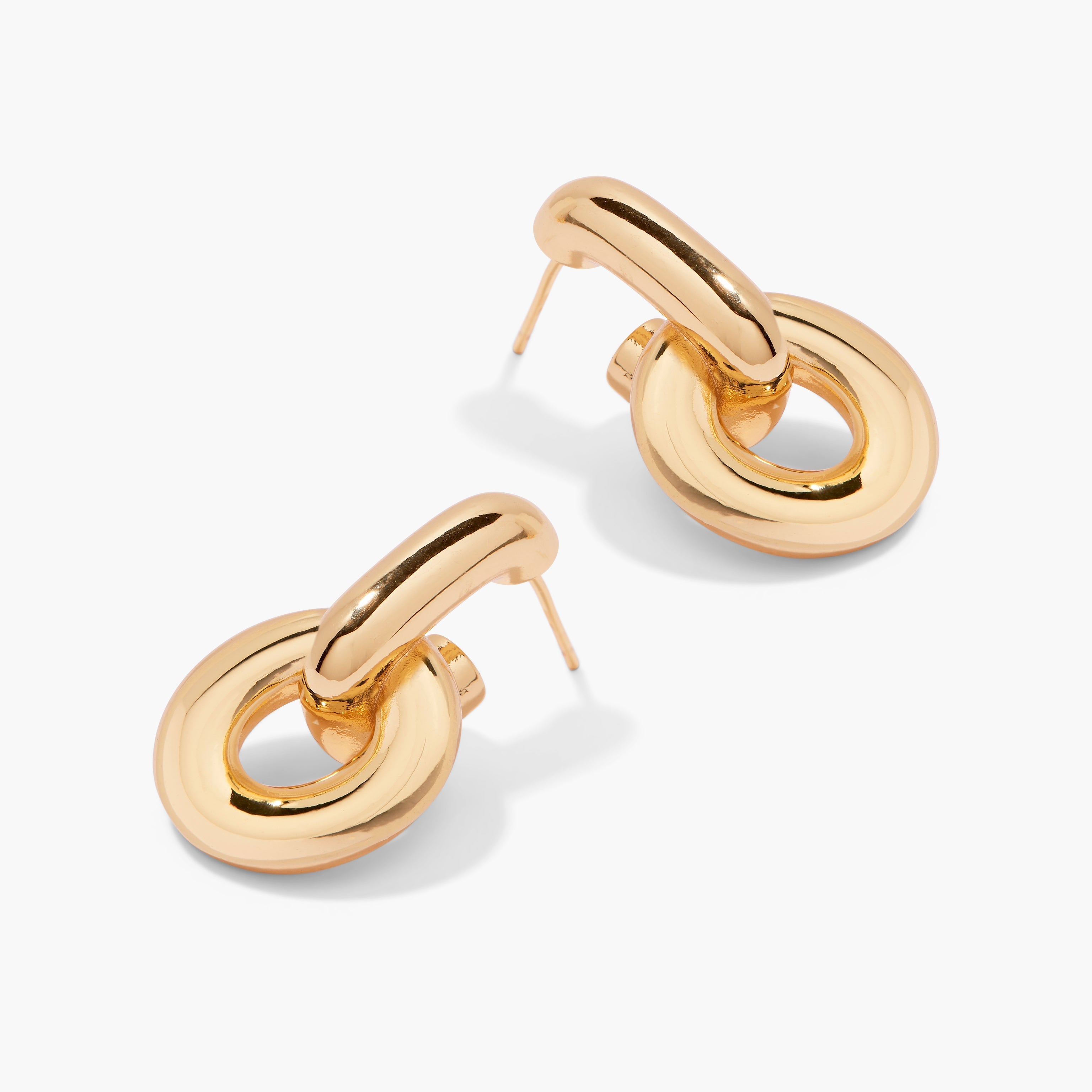 14K Gold Aurelle Double Knot Earrings